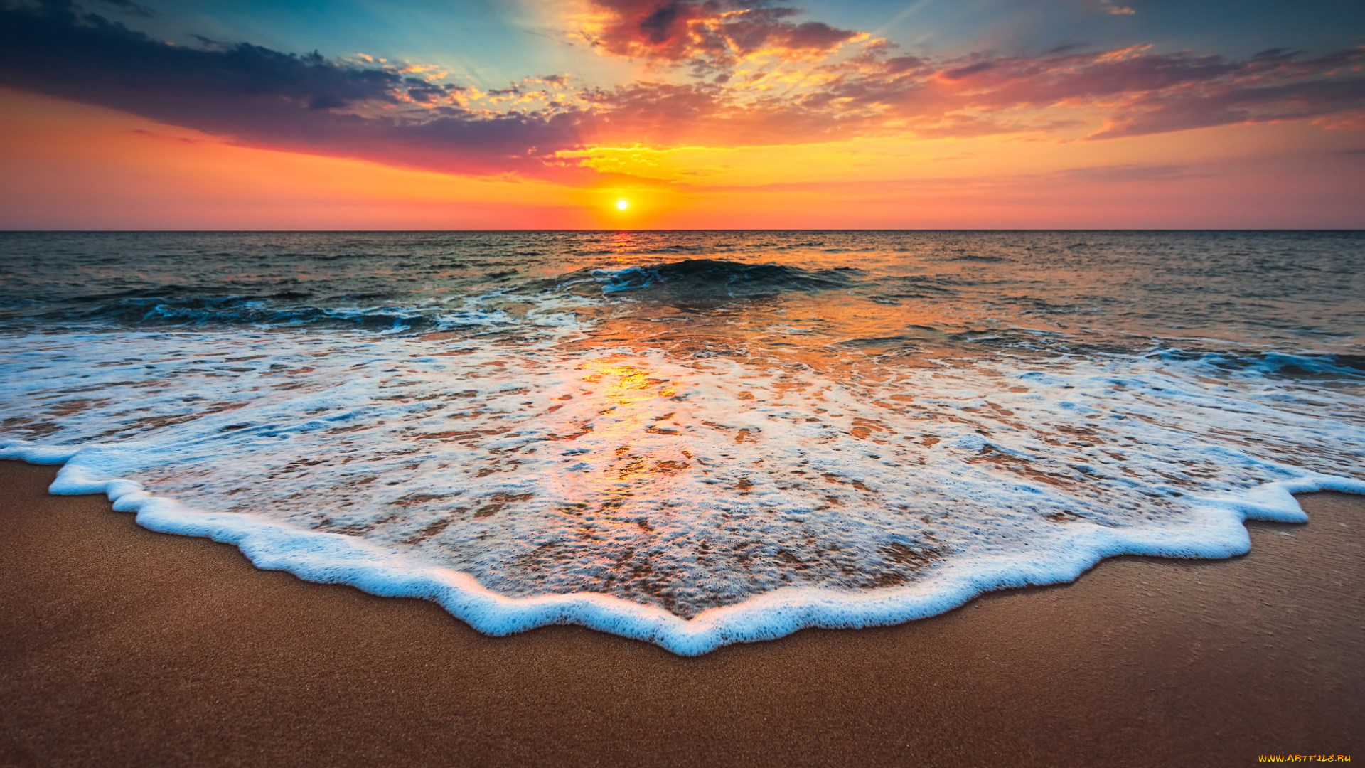 природа, побережье, простор