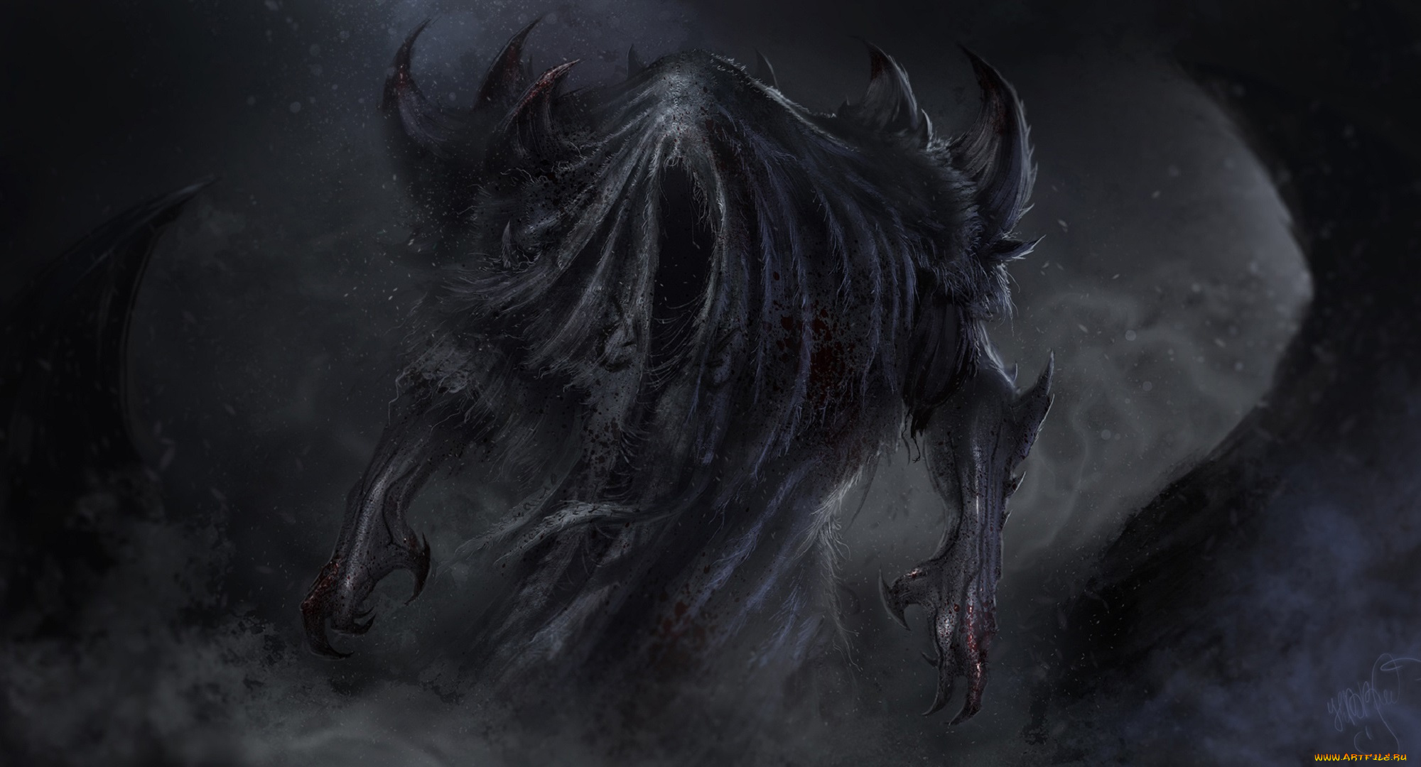 фэнтези, нежить, демон, тьма, арт, art, фантастика, illustration, concept, characters, dark, side, vladyslav, kutuzov