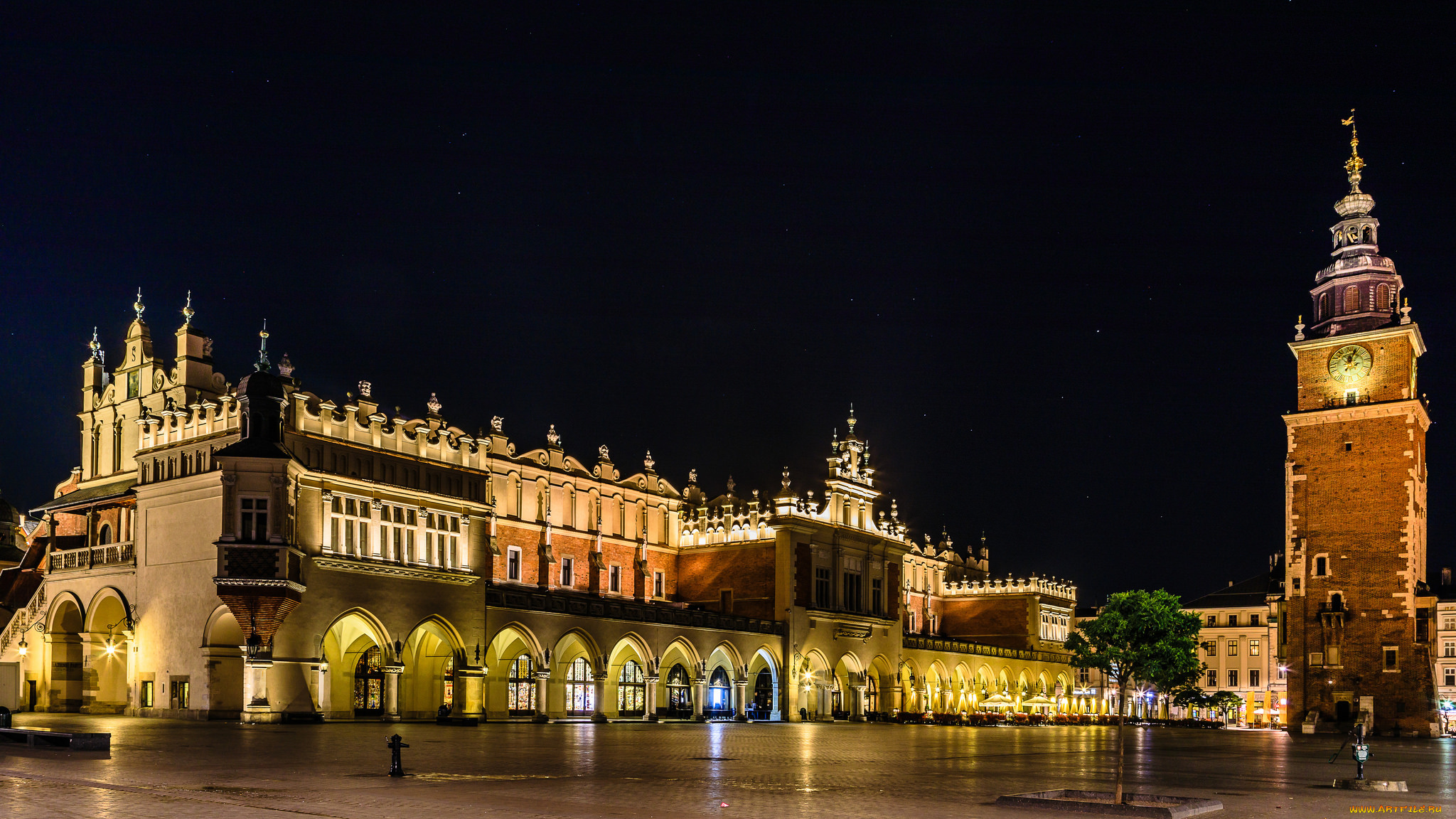 krak&, 243, города, краков, , польша, простор