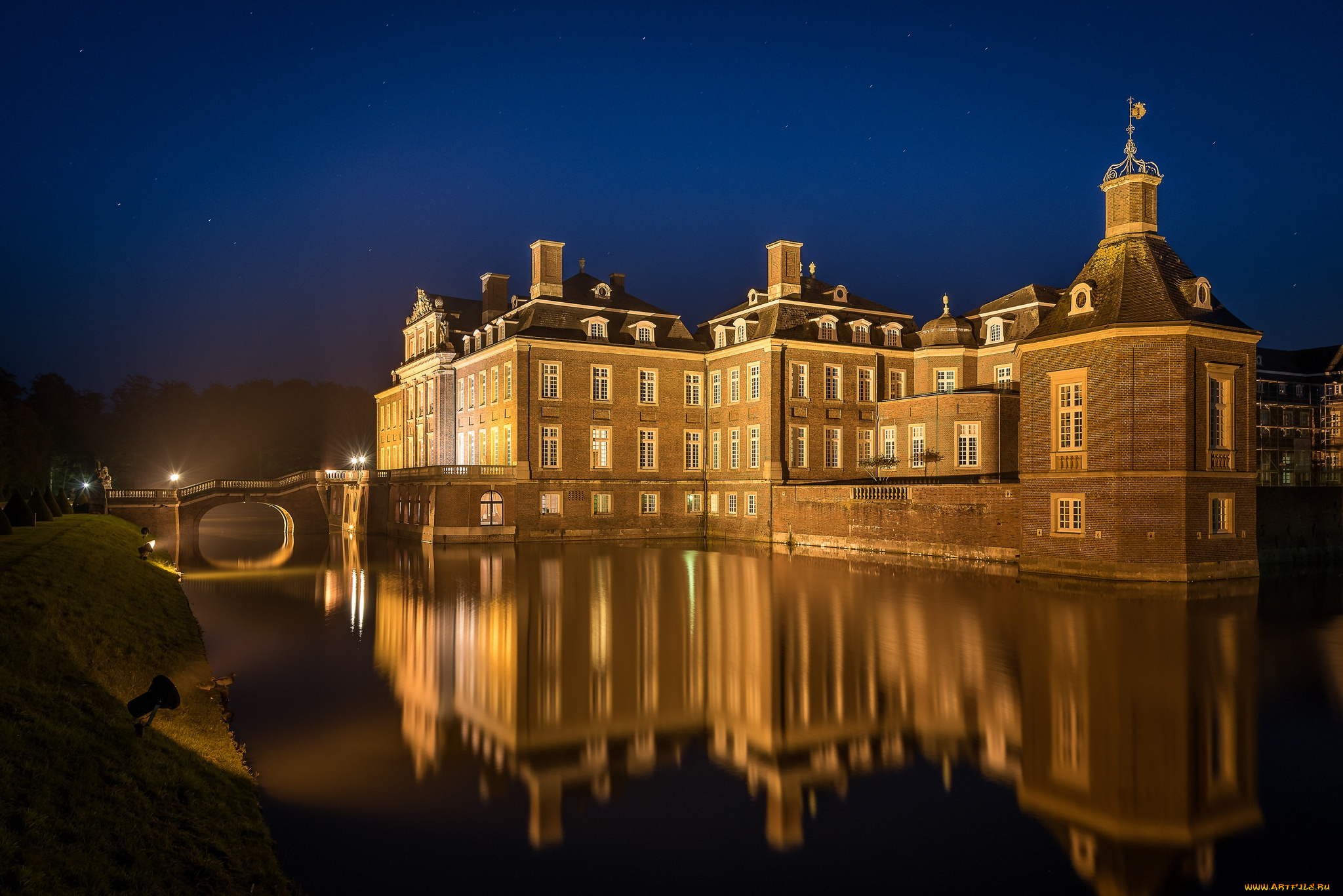 nordkirchen, castle, города, замки, германии, простор