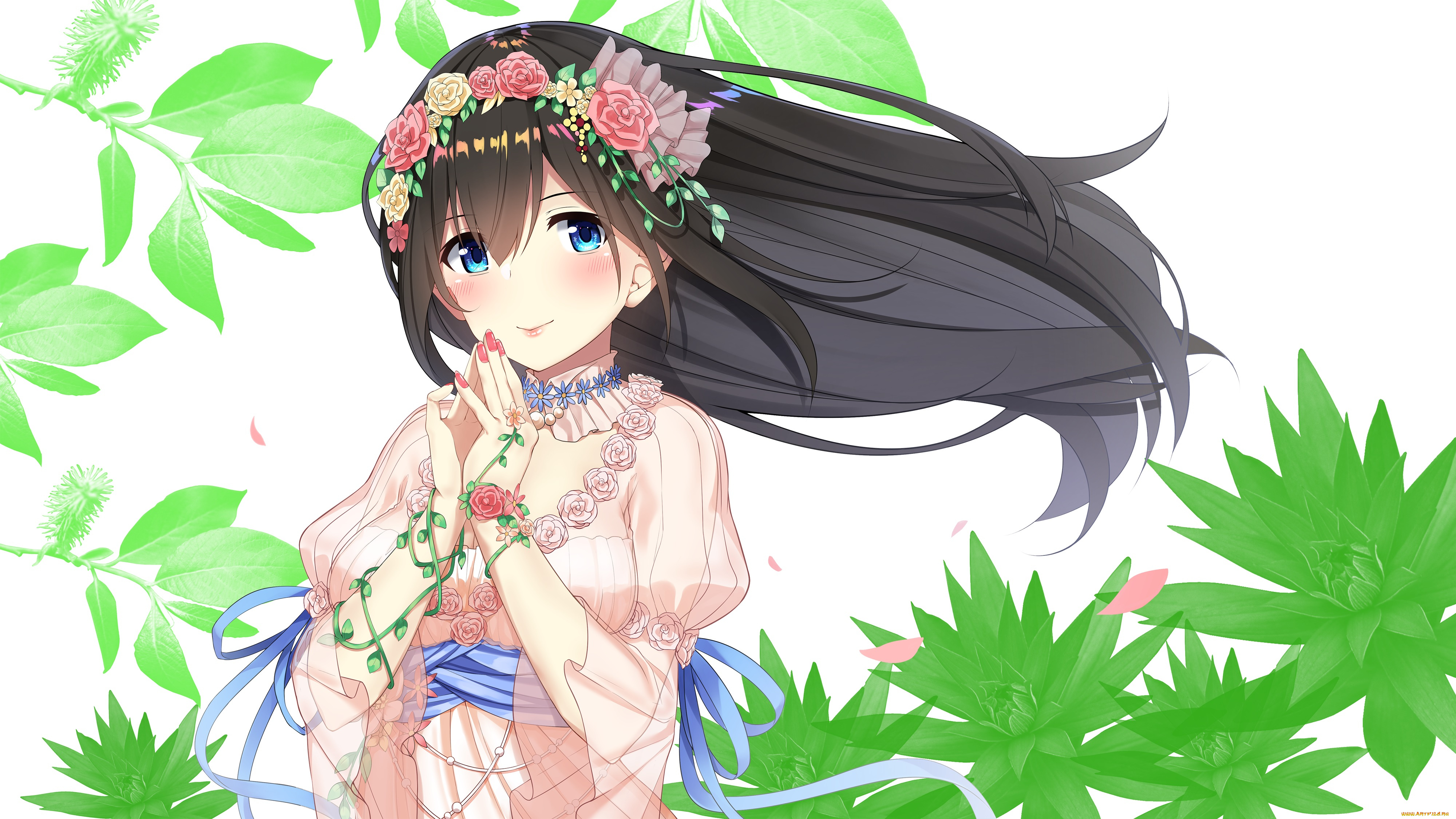 аниме, idolm@ster, девушка, фон, взгляд