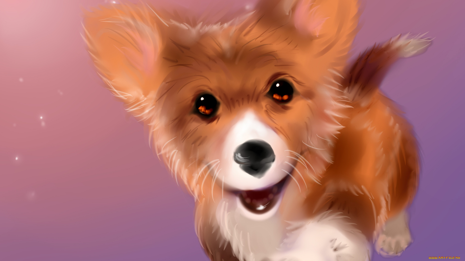 рисованное, животные, , собаки, взгляд, фон, собака