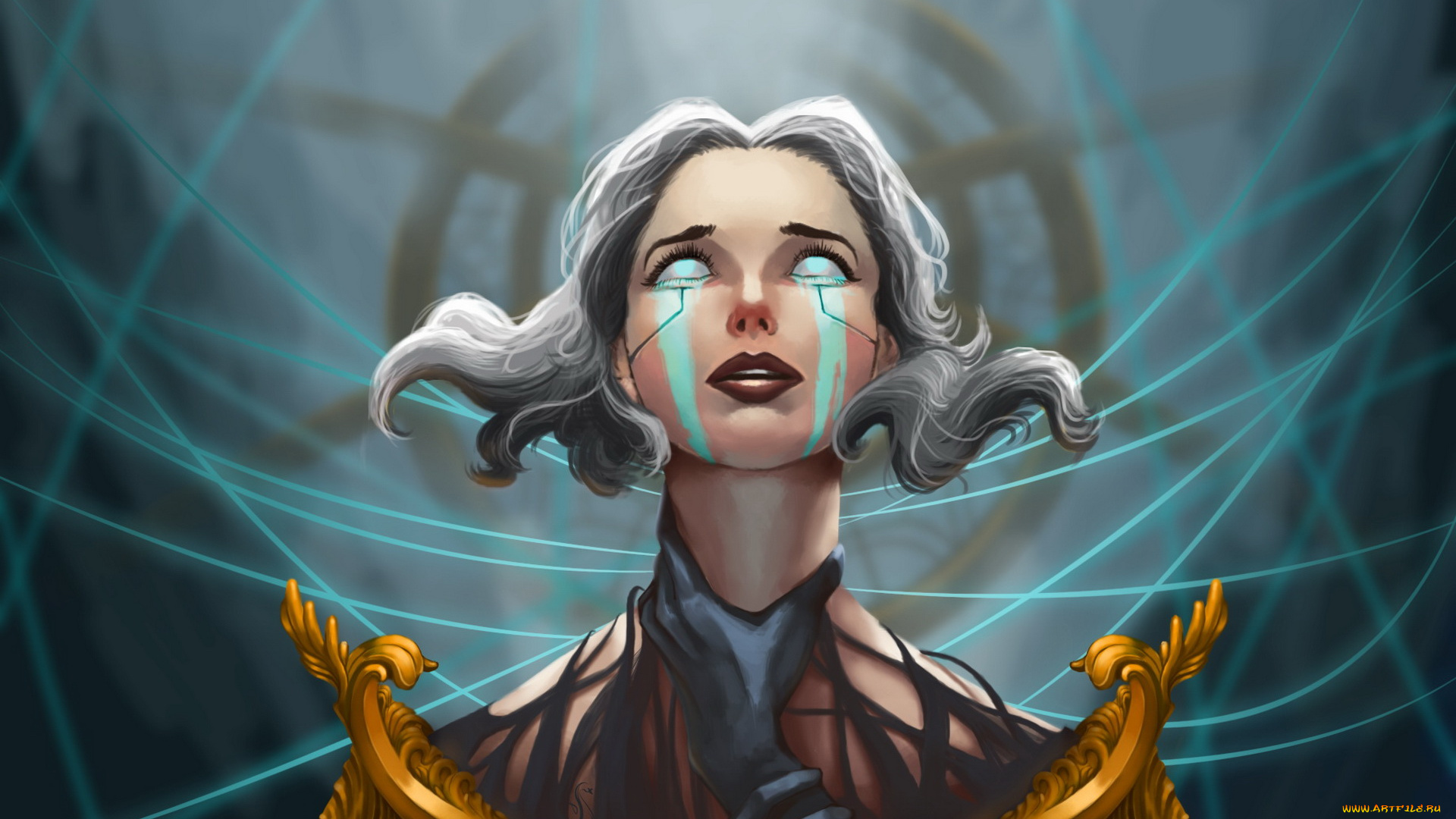 видео, игры, league, of, legends, глаза, фон, девушка