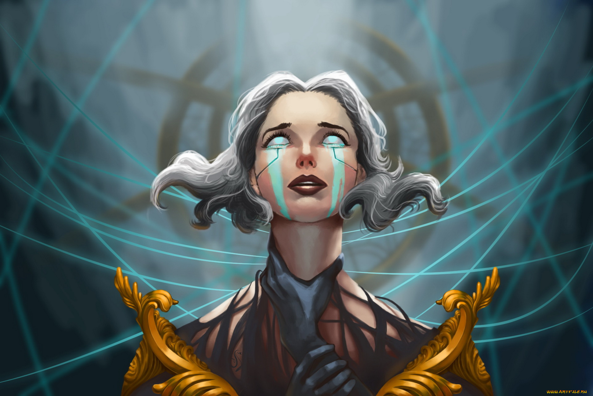 видео, игры, league, of, legends, глаза, фон, девушка