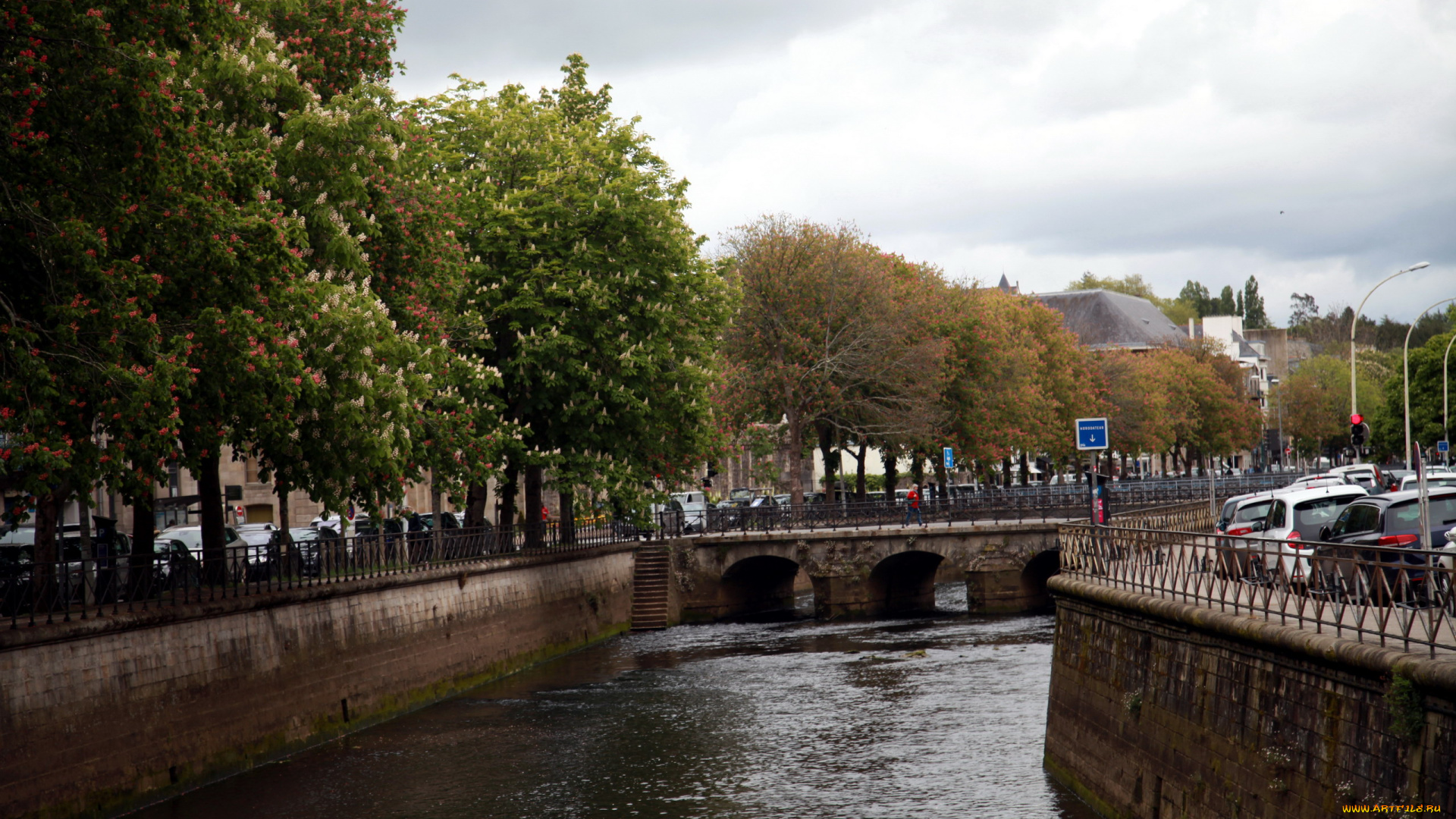 бретань, франция, города, -, улицы, , площади, , набережные
