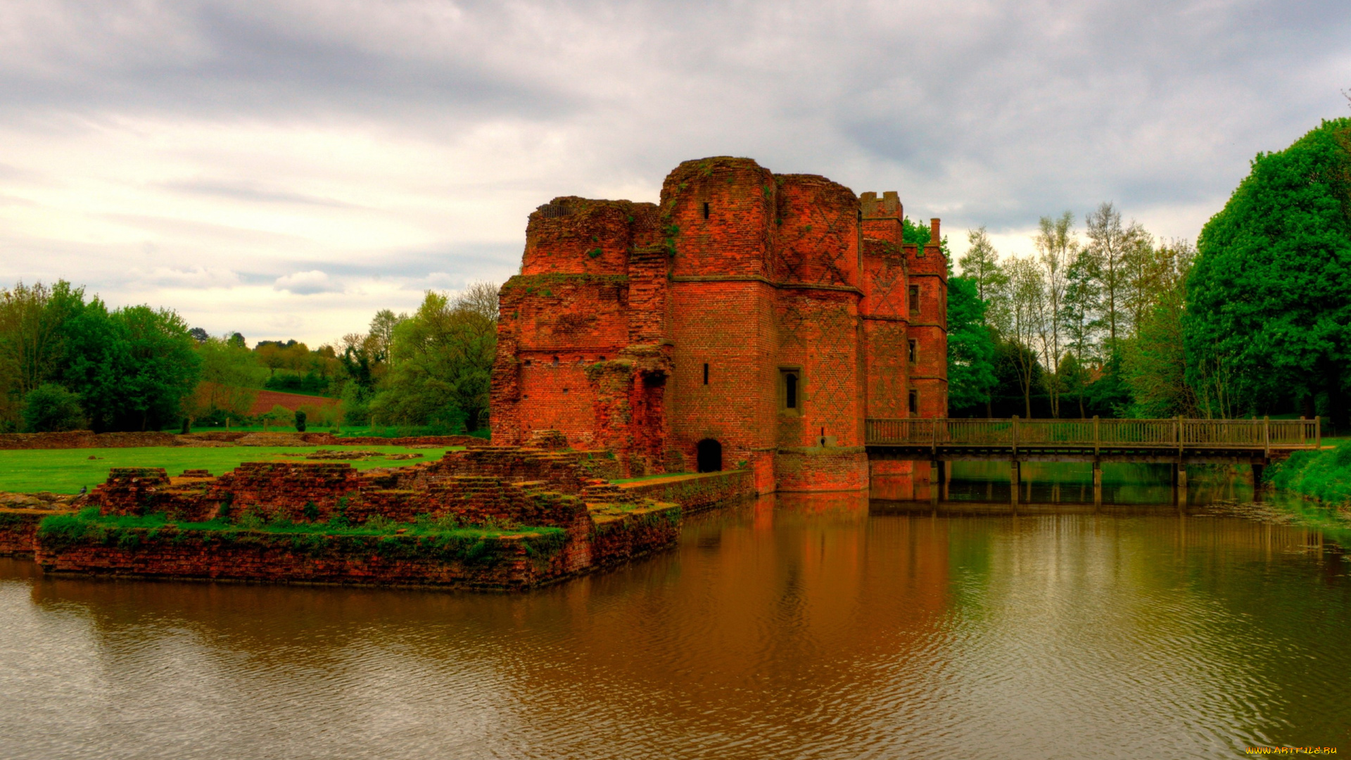 kirby, castle, города, замки, англии, kirby, castle