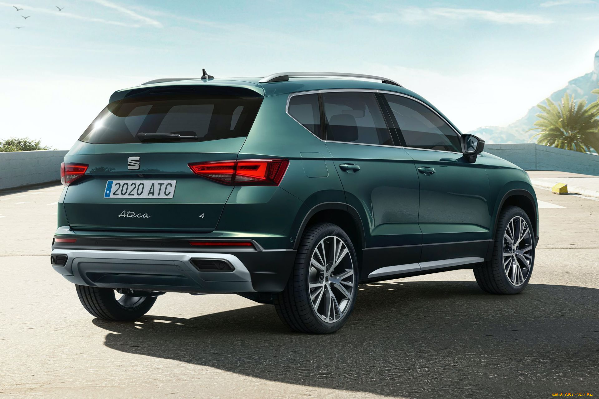 2021, seat, ateca, автомобили, seat, кроссовер, 2021, ateca, вид, сзади