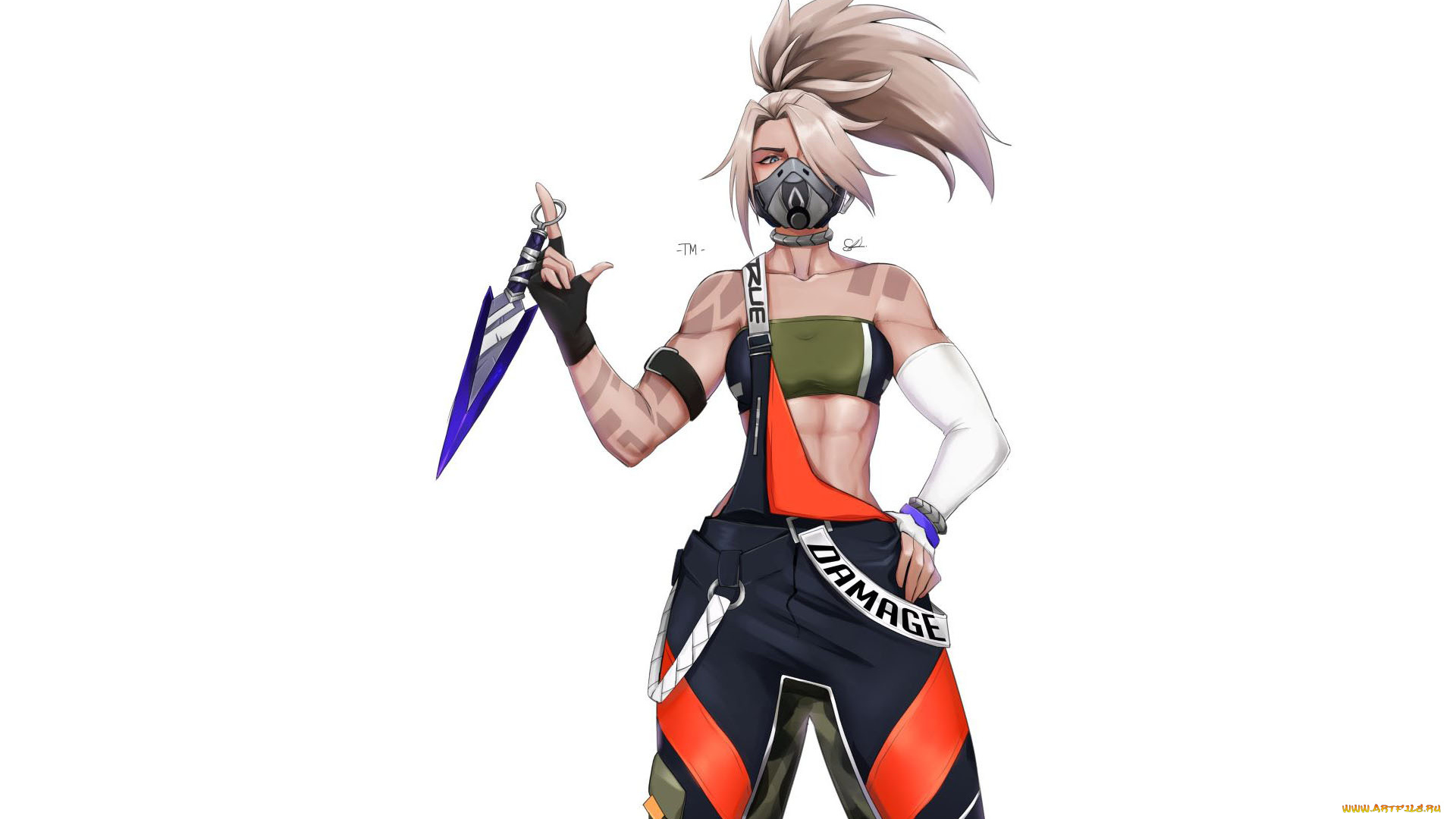 видео, игры, league, of, legends, akali, кунай