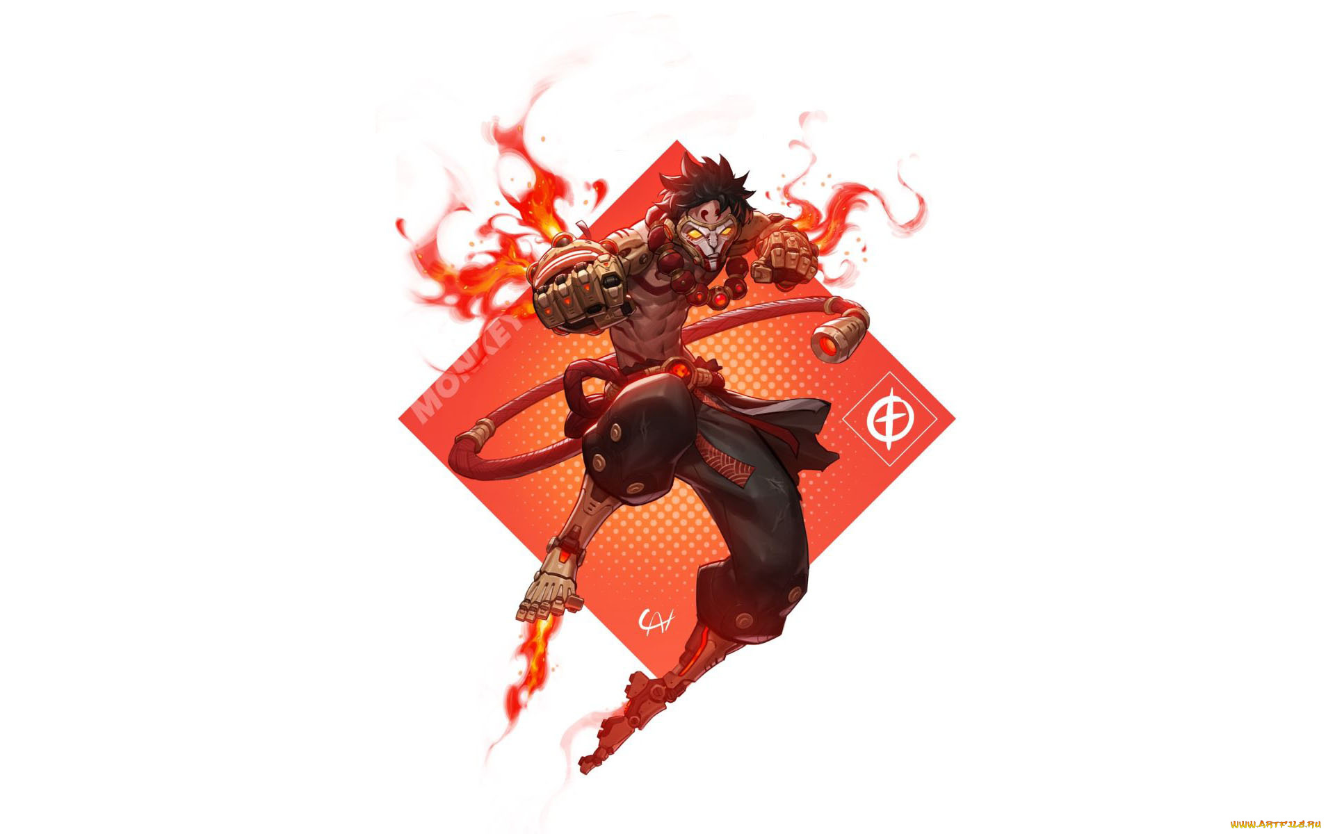 фэнтези, роботы, , киборги, , механизмы, обезьяна, киборг