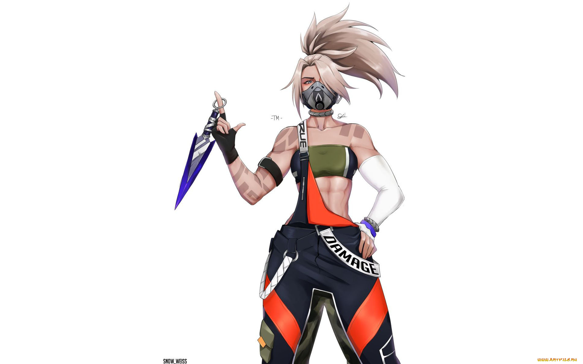 видео, игры, league, of, legends, akali, кунай