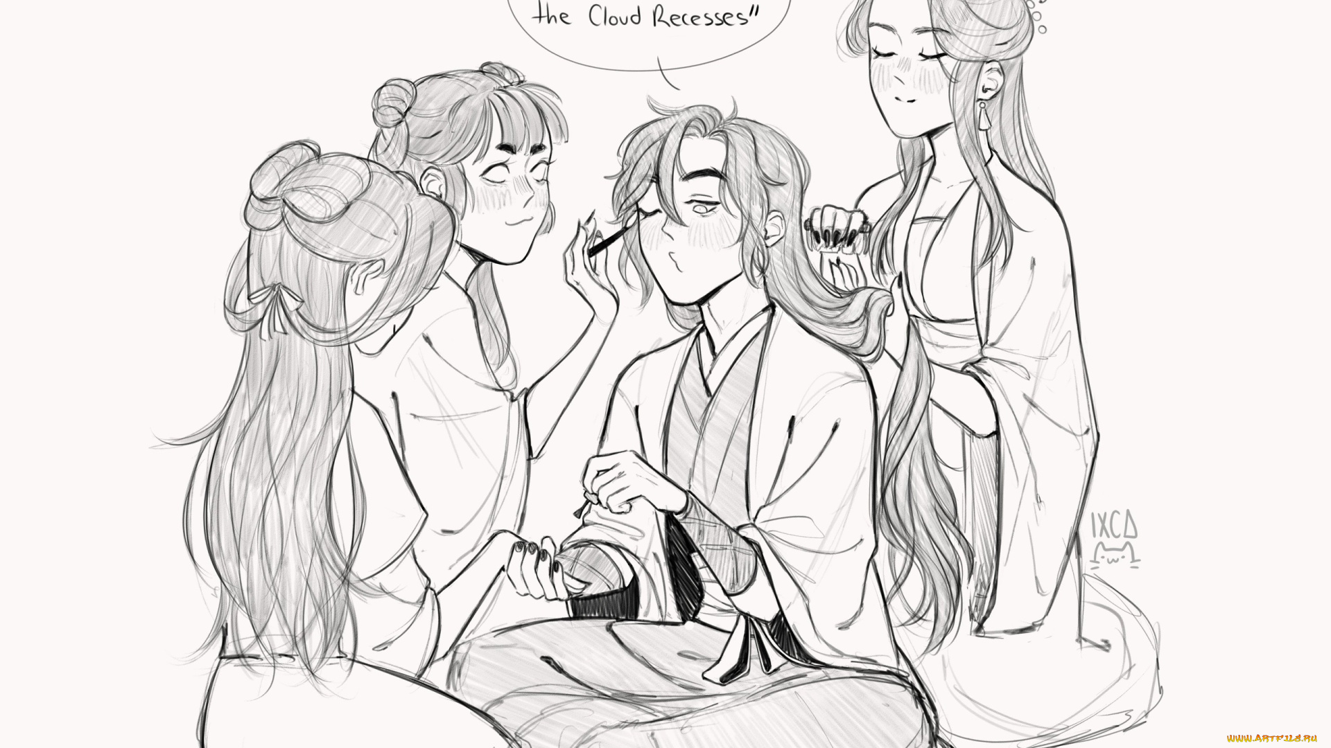 аниме, mo, dao, zu, shi, магистр, дьявольского, культа