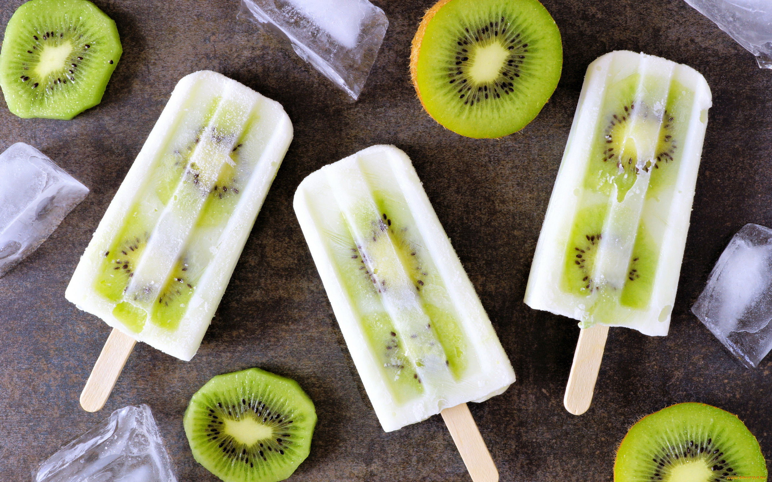 еда, мороженое, , десерты, киви, лед