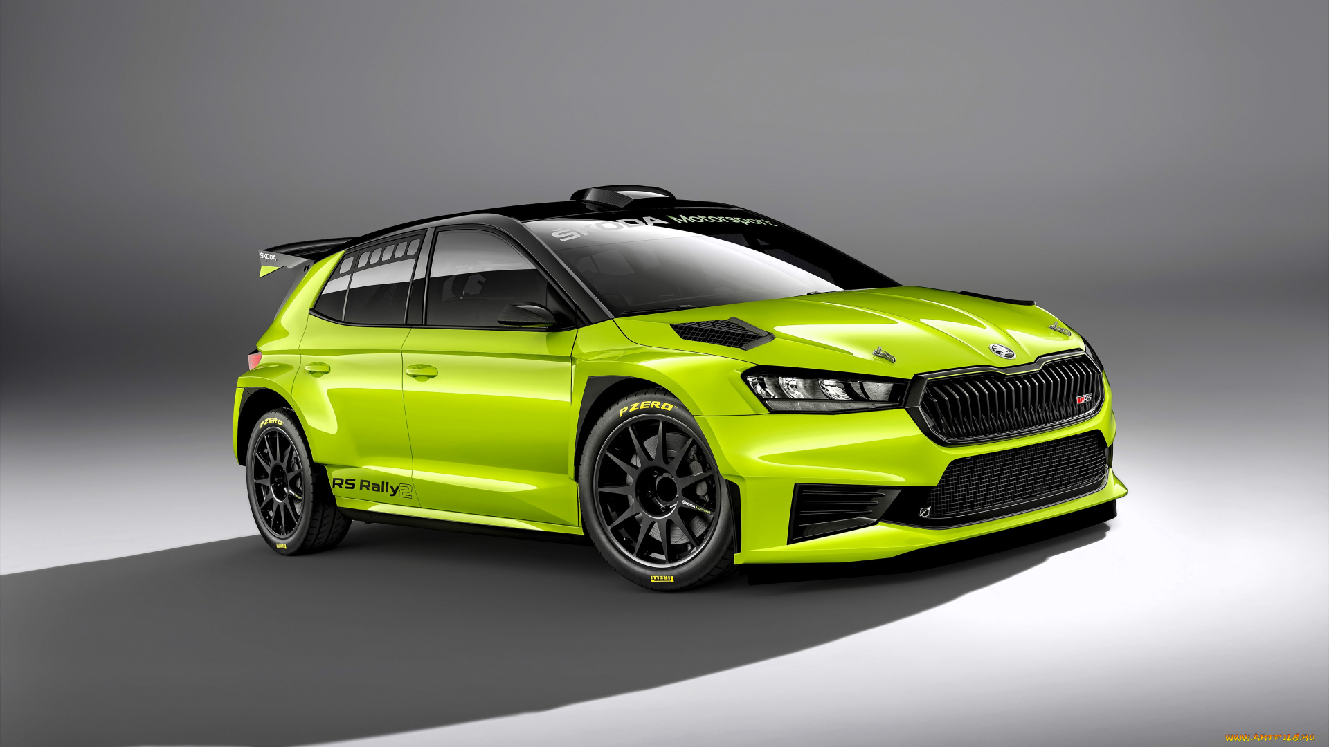 skoda, fabia, rs, автомобили, skoda, зеленый, тень
