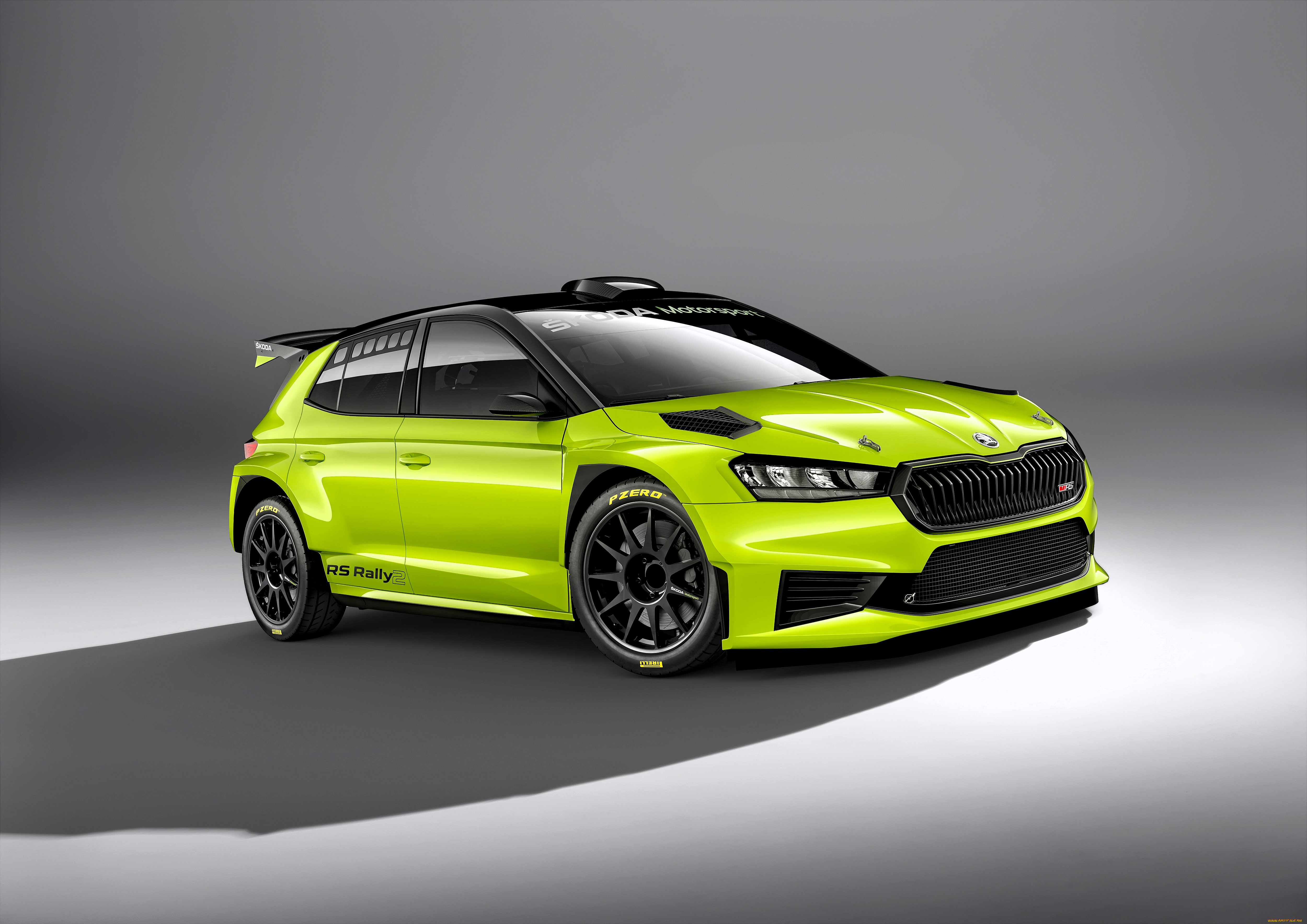 skoda, fabia, rs, автомобили, skoda, зеленый, тень