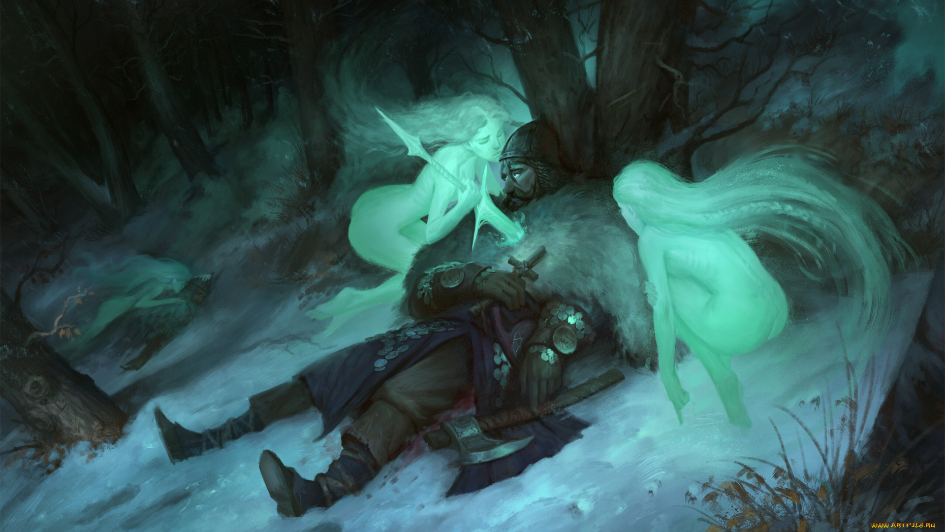 фэнтези, призраки, воин