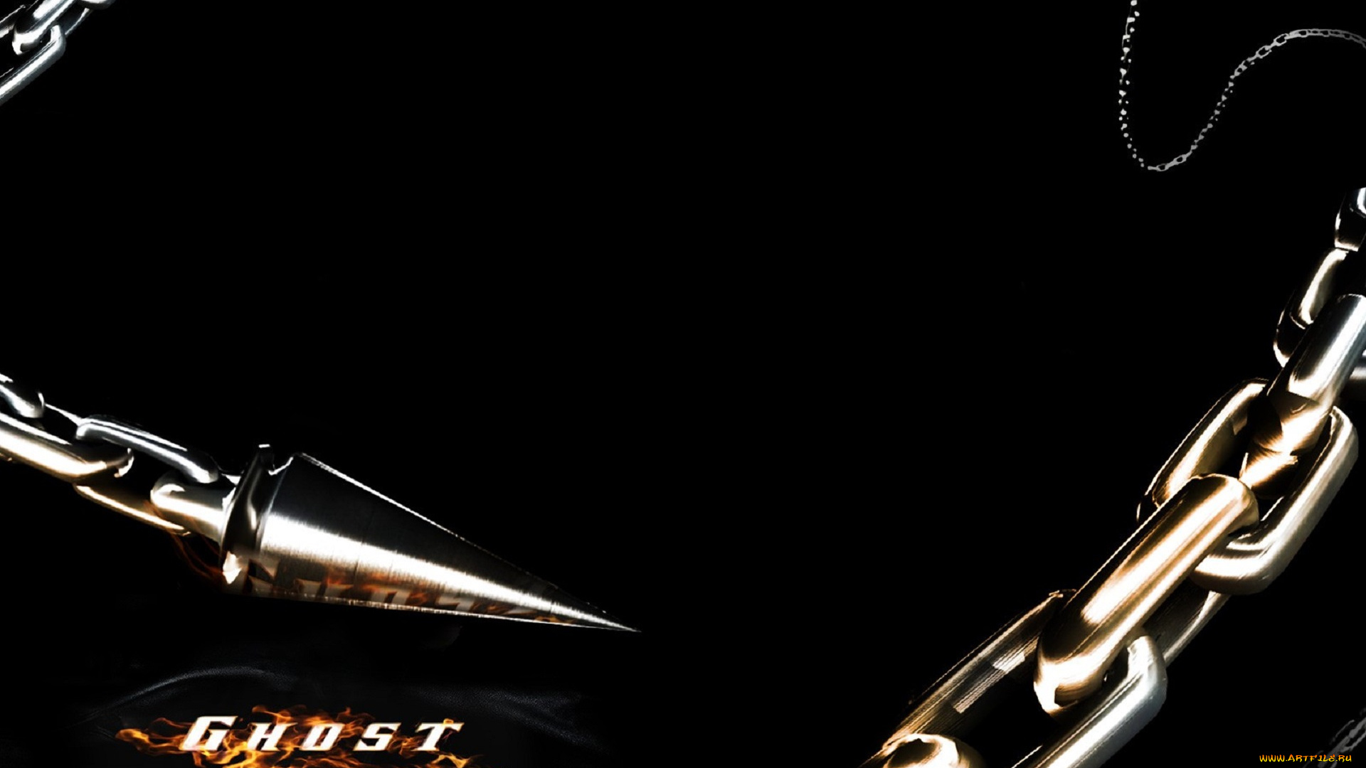 кино, фильмы, ghost, rider, цепь, острие