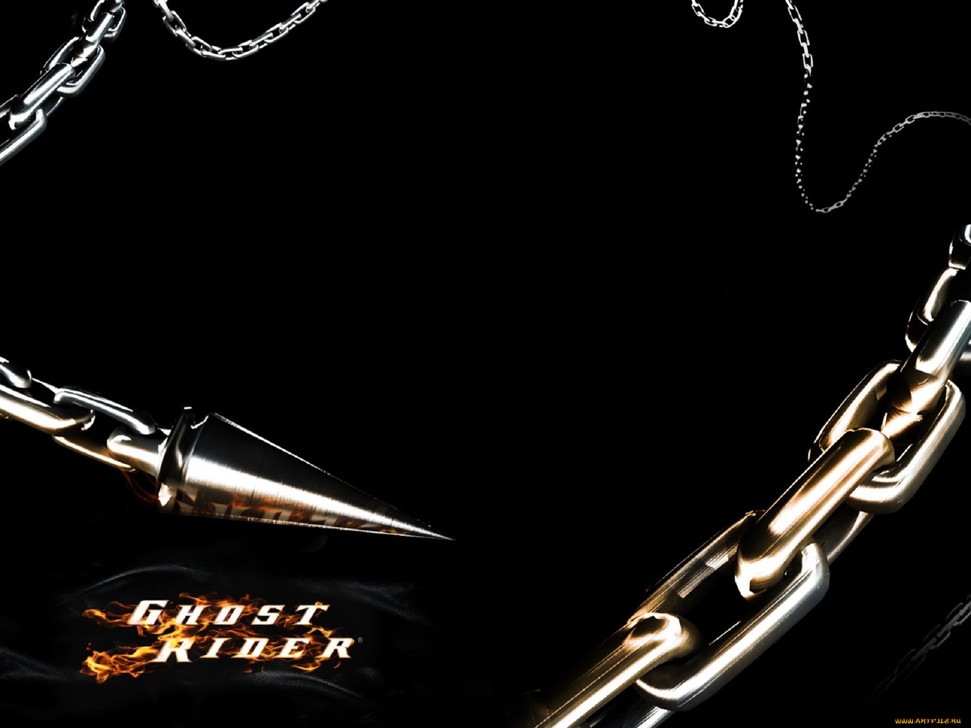 кино, фильмы, ghost, rider, цепь, острие