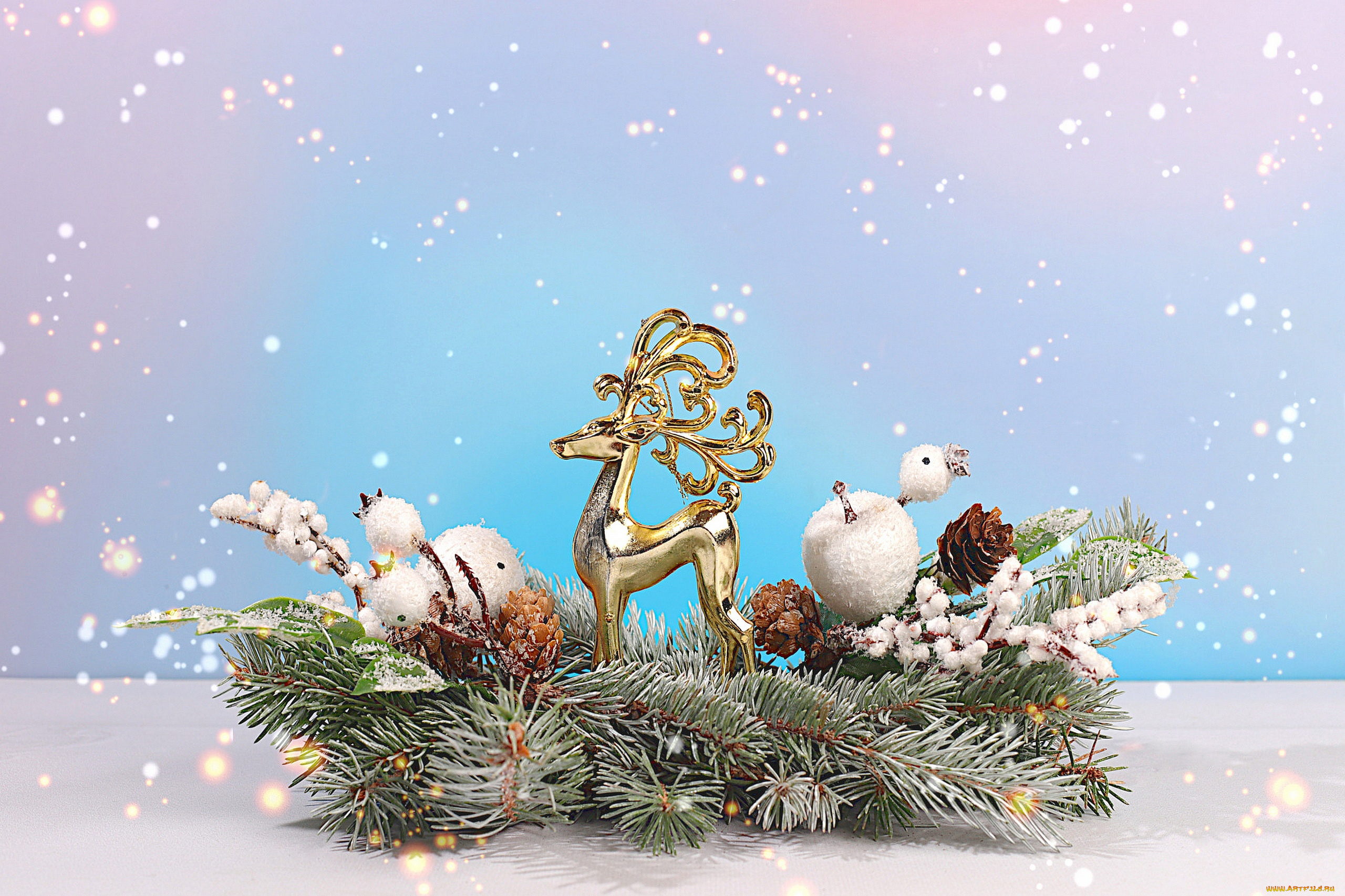 праздничные, украшения, новогодняя