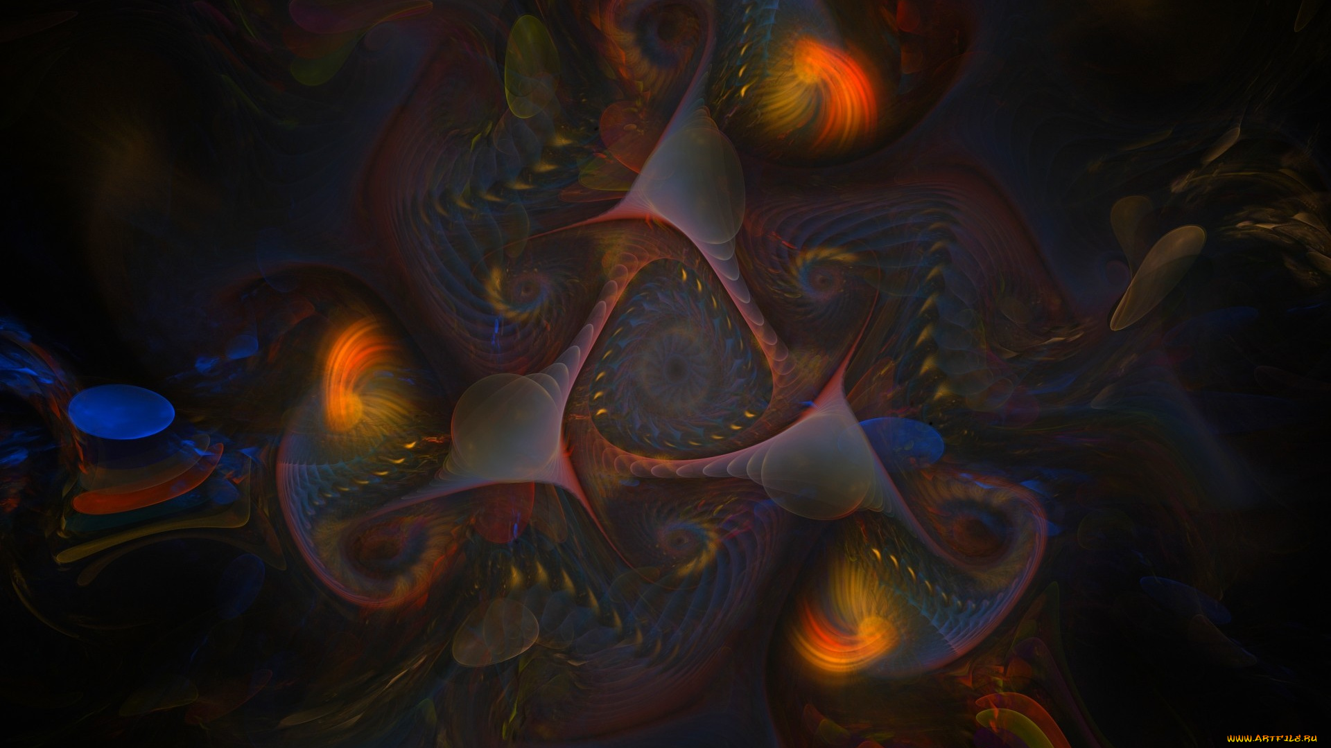 3д, графика, fractal, фракталы, узор, фрактал