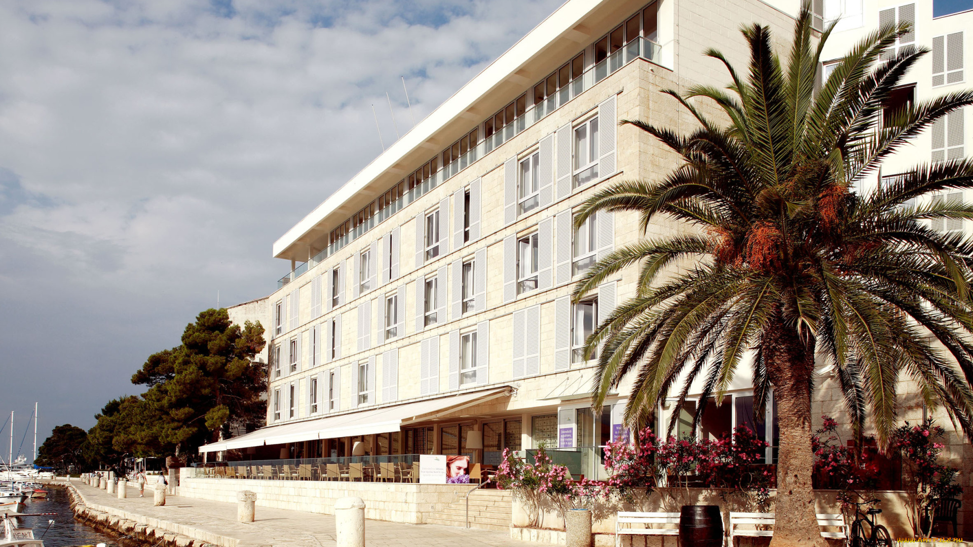 города, здания, дома, adriana, hvar, spa, hotel