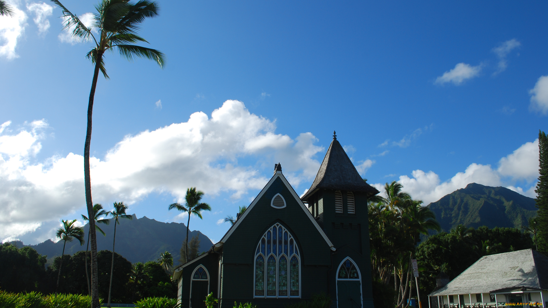 города, здания, дома, hawaii, kauai