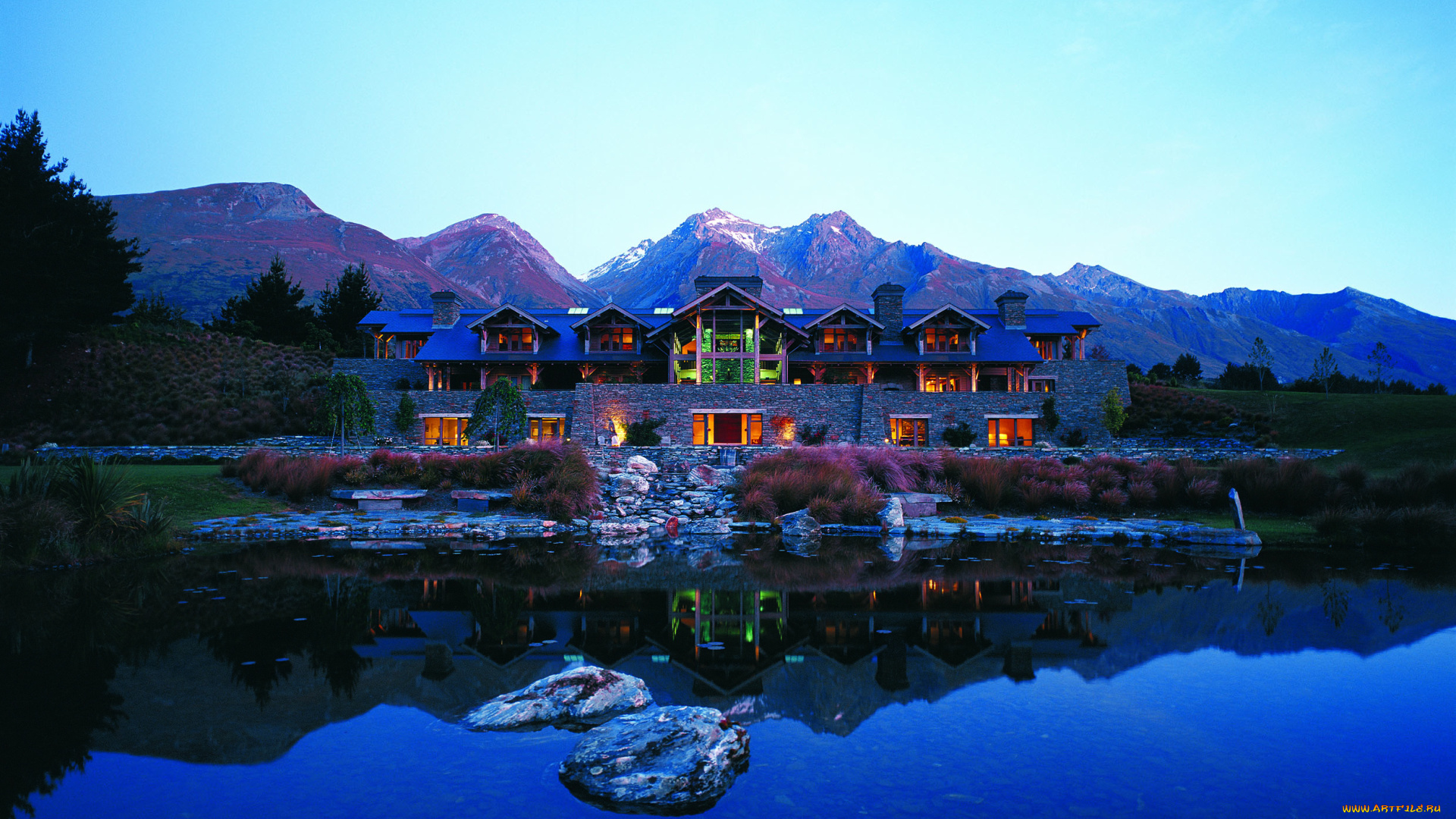 города, здания, дома, new, zealand