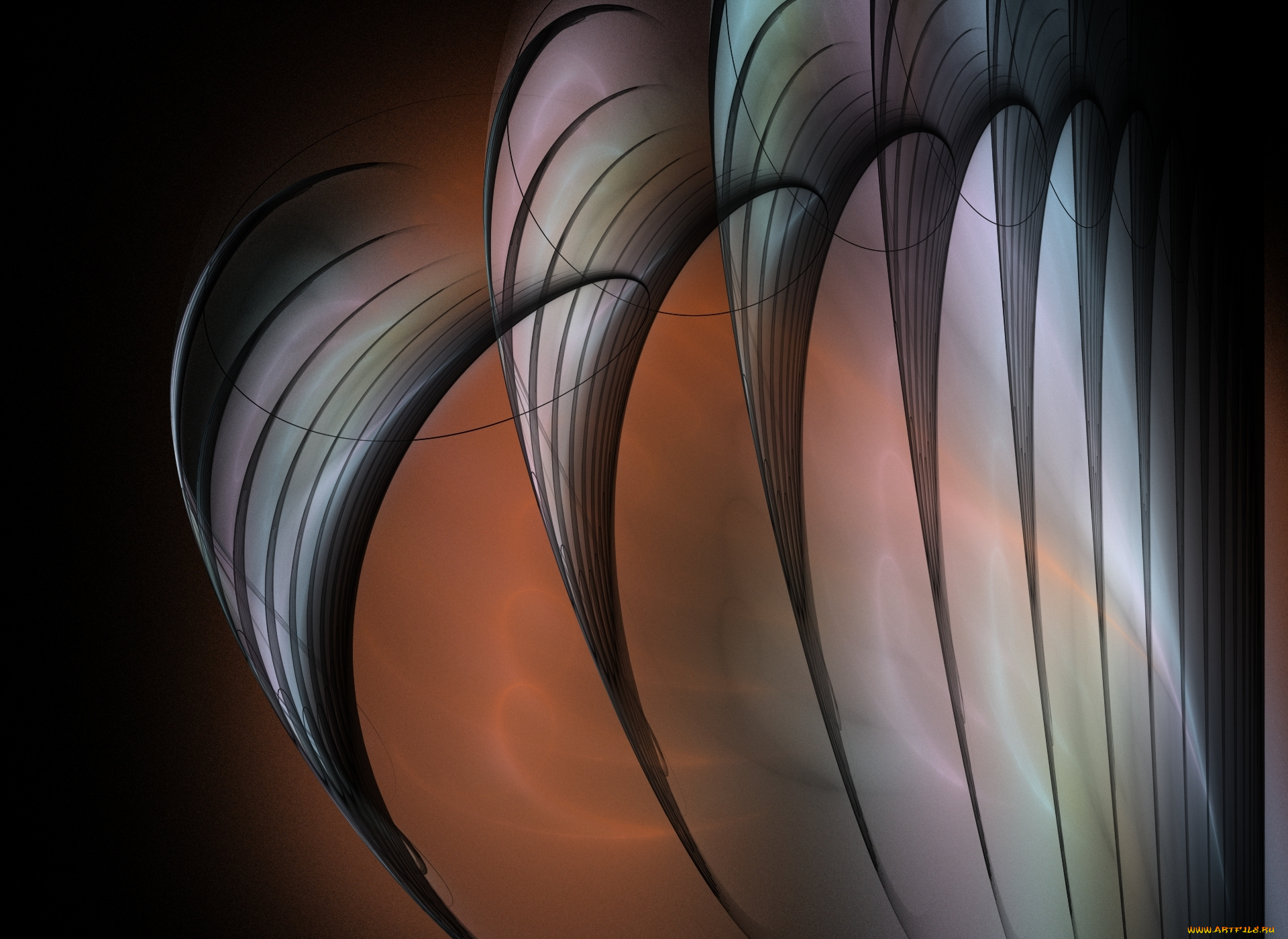 3д, графика, fractal, фракталы, узор, фон, фпактал