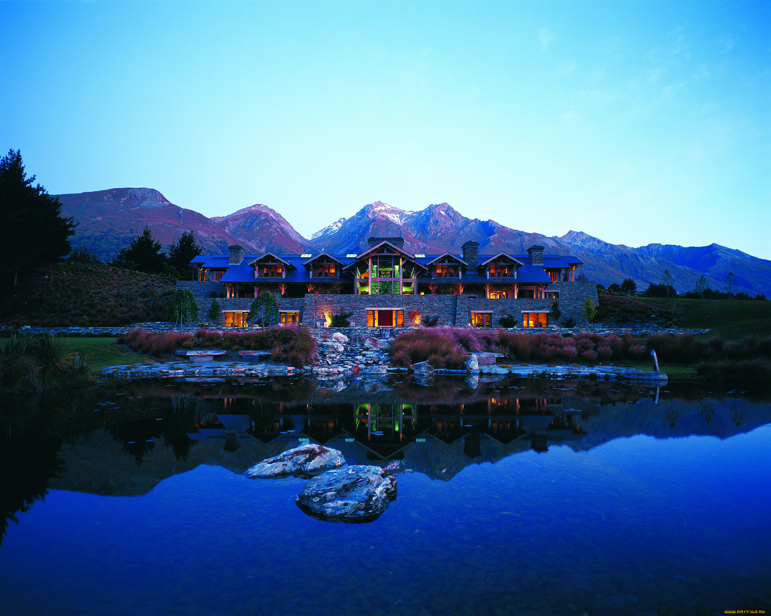 города, здания, дома, new, zealand