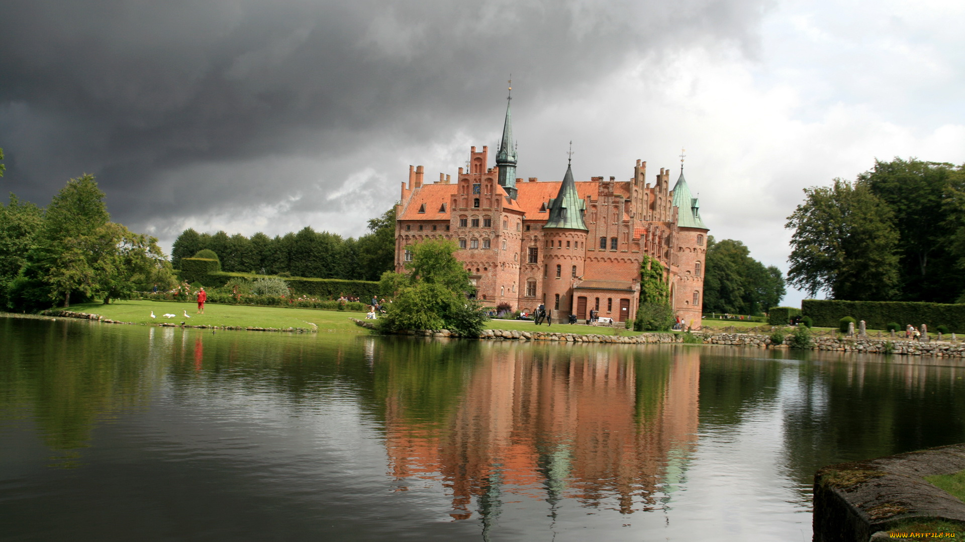 egeskov, castle, дания, города, дворцы, замки, крепости, замок