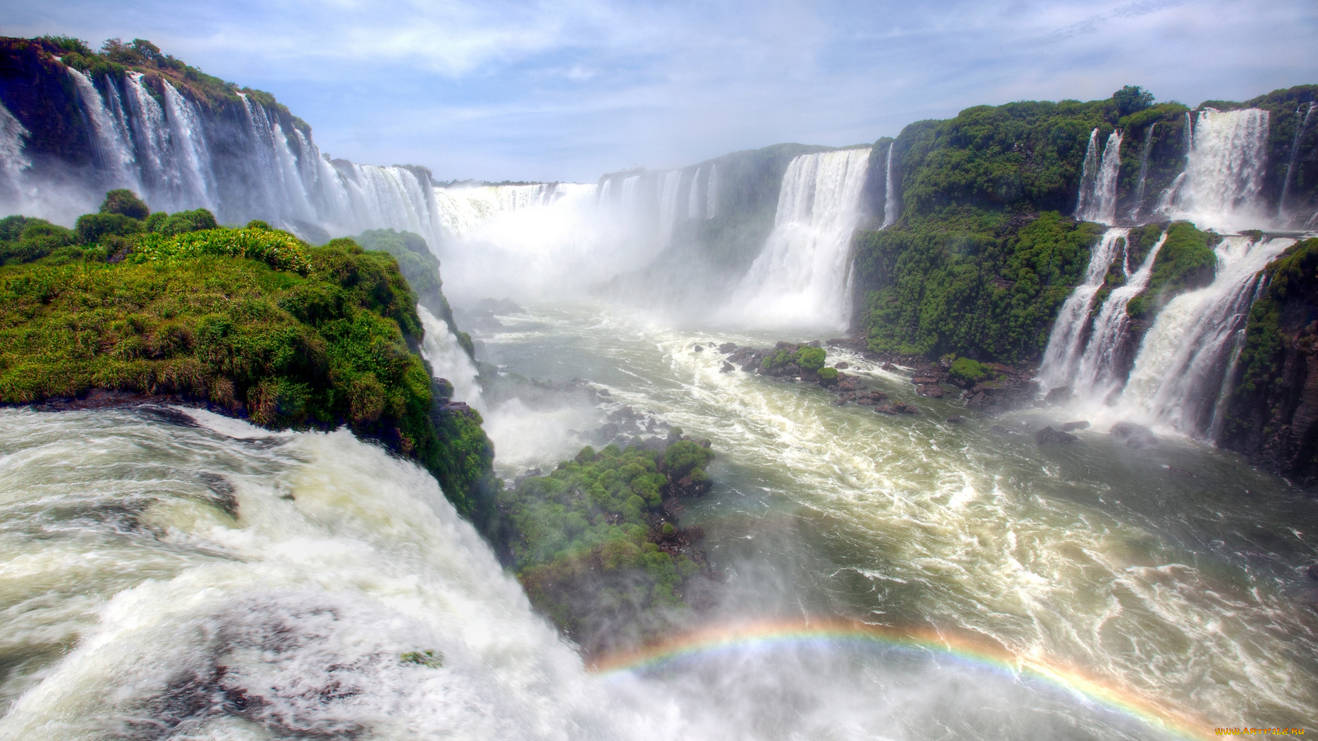 водопад, природа, водопады, фотоюг