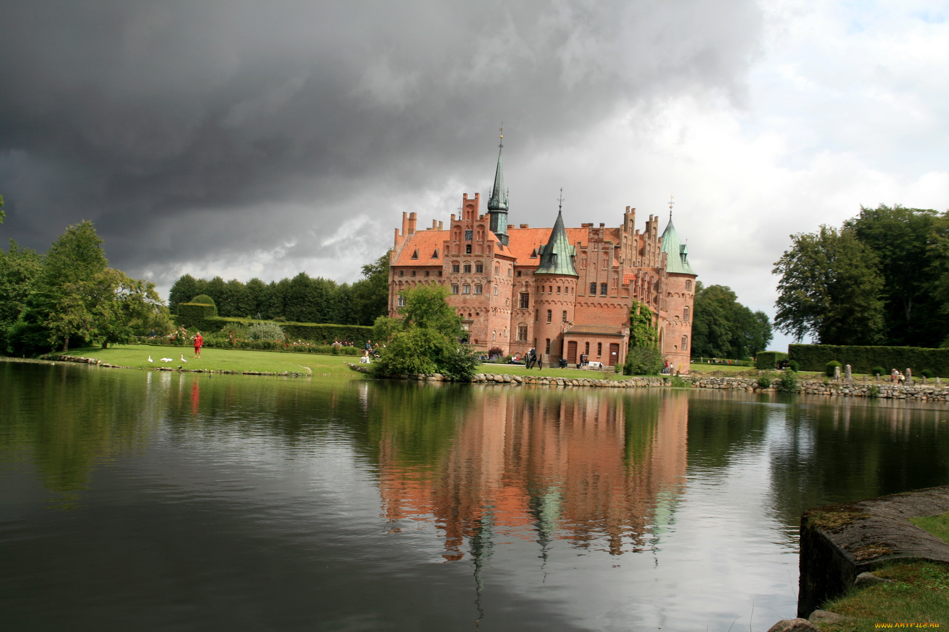 egeskov, castle, дания, города, дворцы, замки, крепости, замок