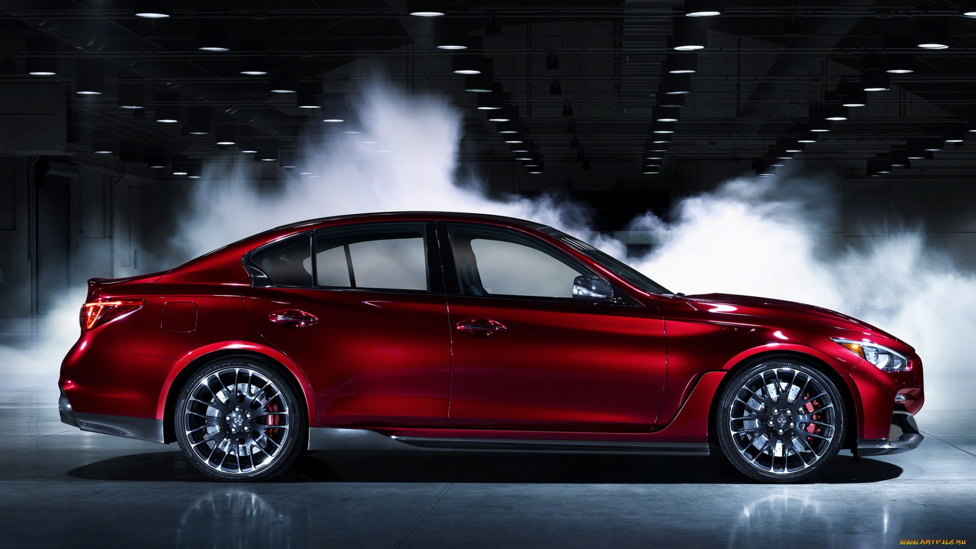 автомобили, infiniti, q50, eau, rouge, concept, красный