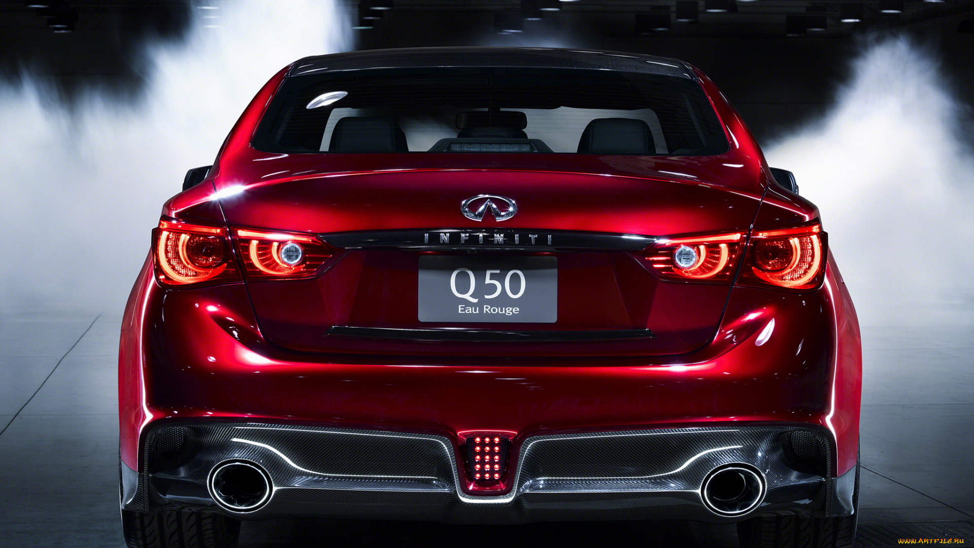 автомобили, infiniti, q50, eau, rouge, concept, красный