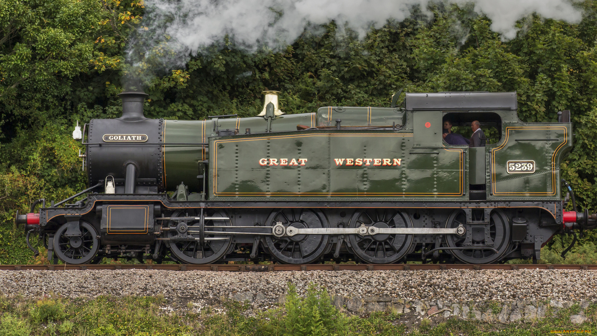 техника, паровозы, железная, дорога, паровоз, рельсы