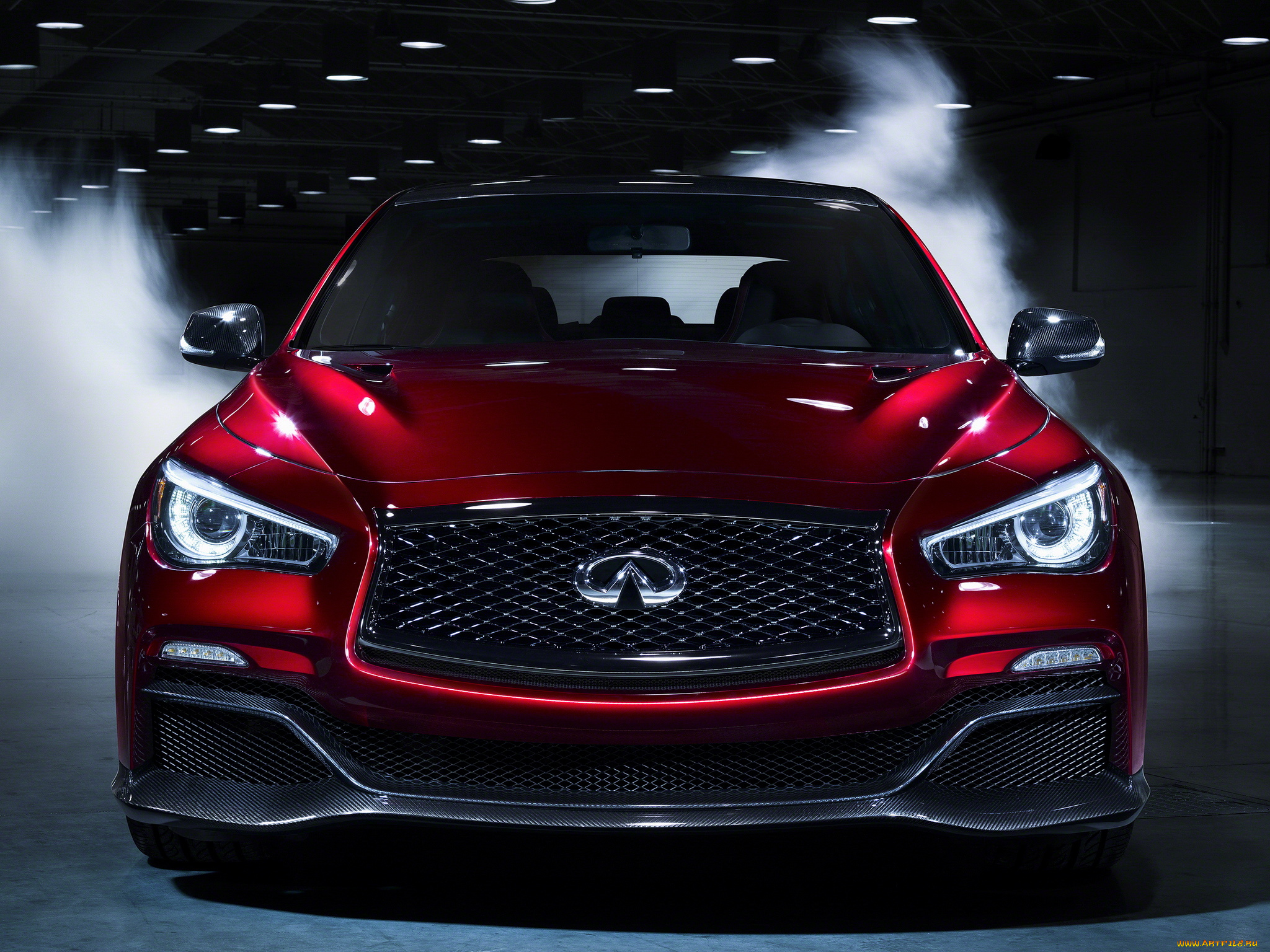 автомобили, infiniti, q50, eau, rouge, concept, красный