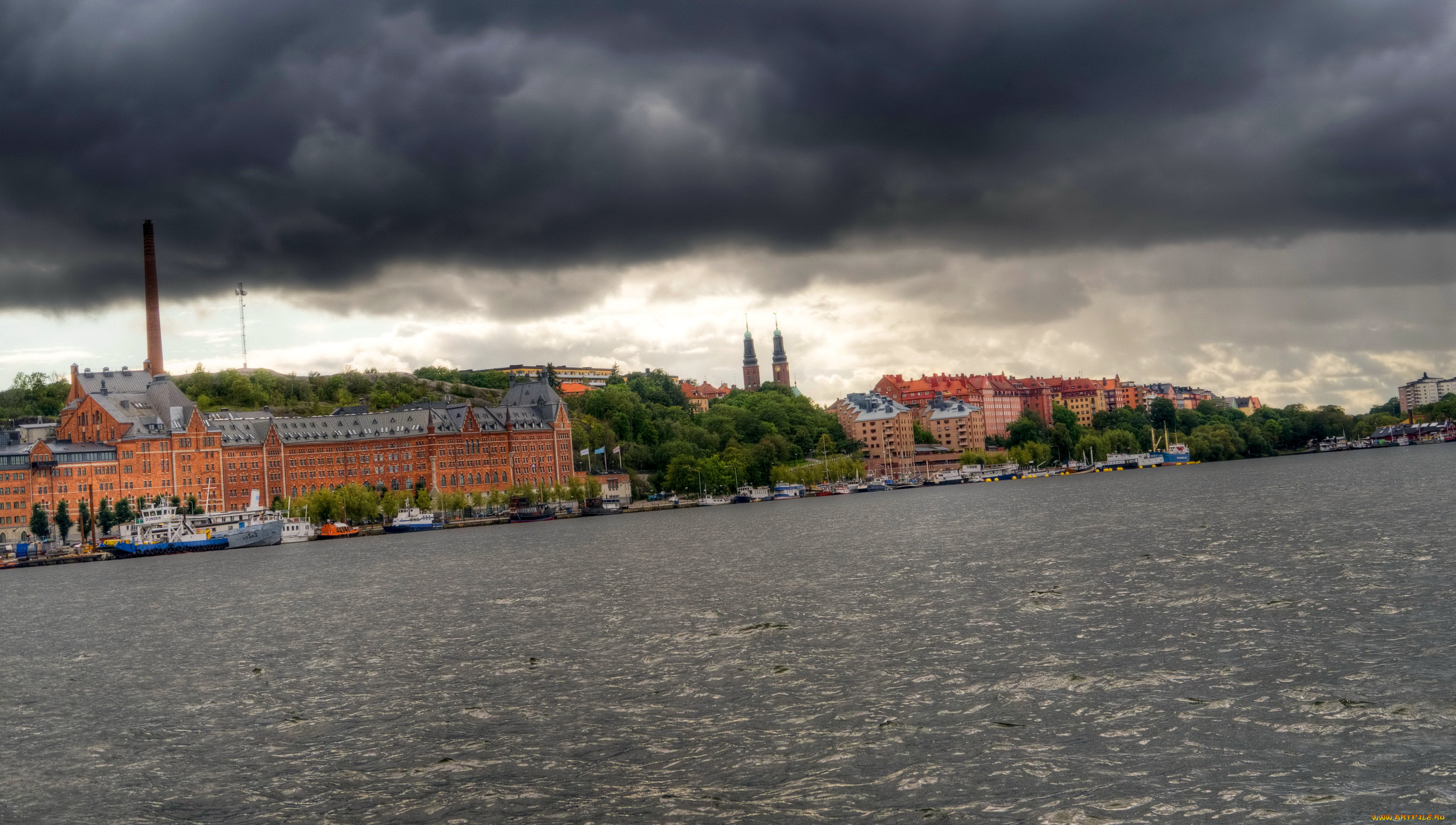 города, стокгольм, , швеция, стокгольм, дома, река