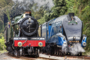 Картинка техника паровозы рельсы железная дорога