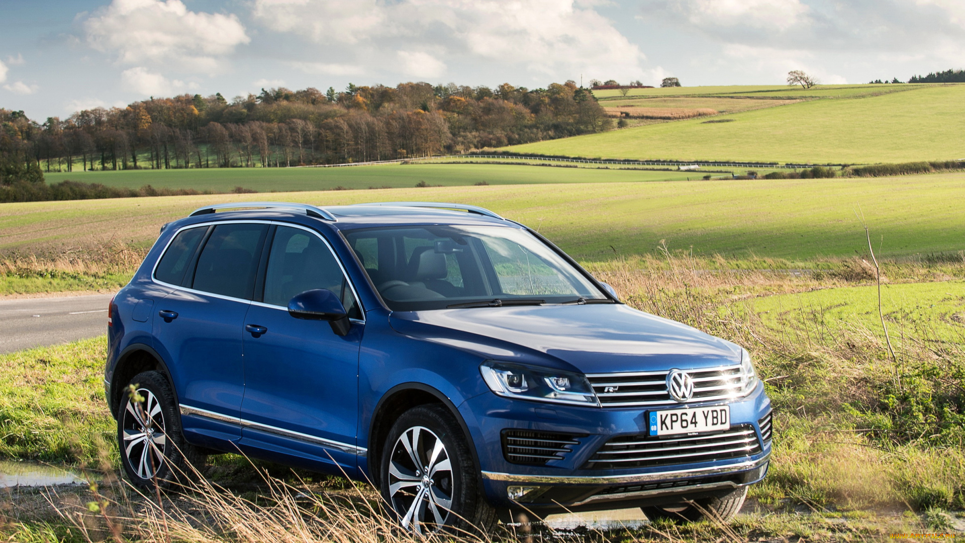 2014, volkswagen, touareg, r-line, автомобили, volkswagen, голубой, touareg