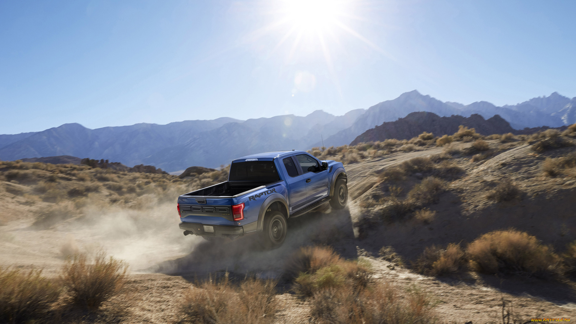 автомобили, ford, f-150, raptor, синий, 2017г