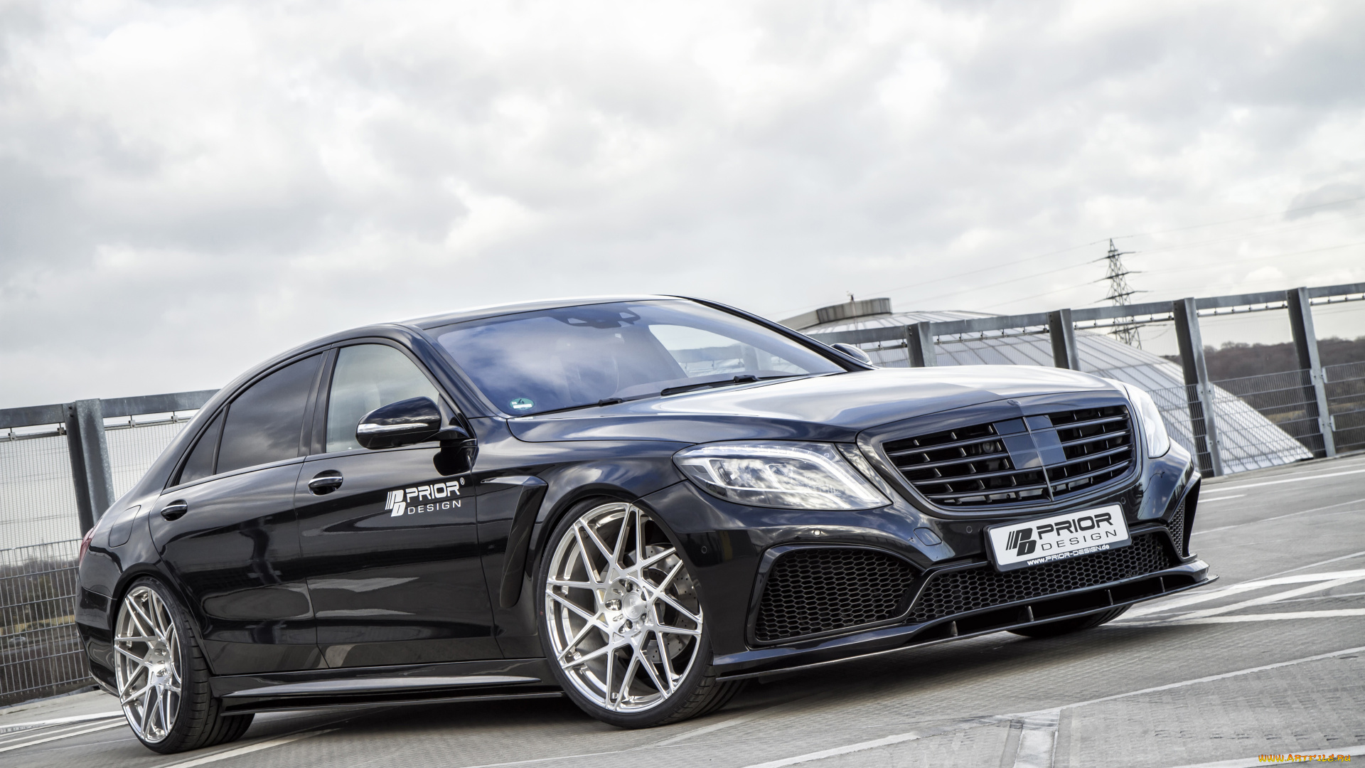 автомобили, mercedes-benz, prior-design, 2014г, w222, s-klasse, темный