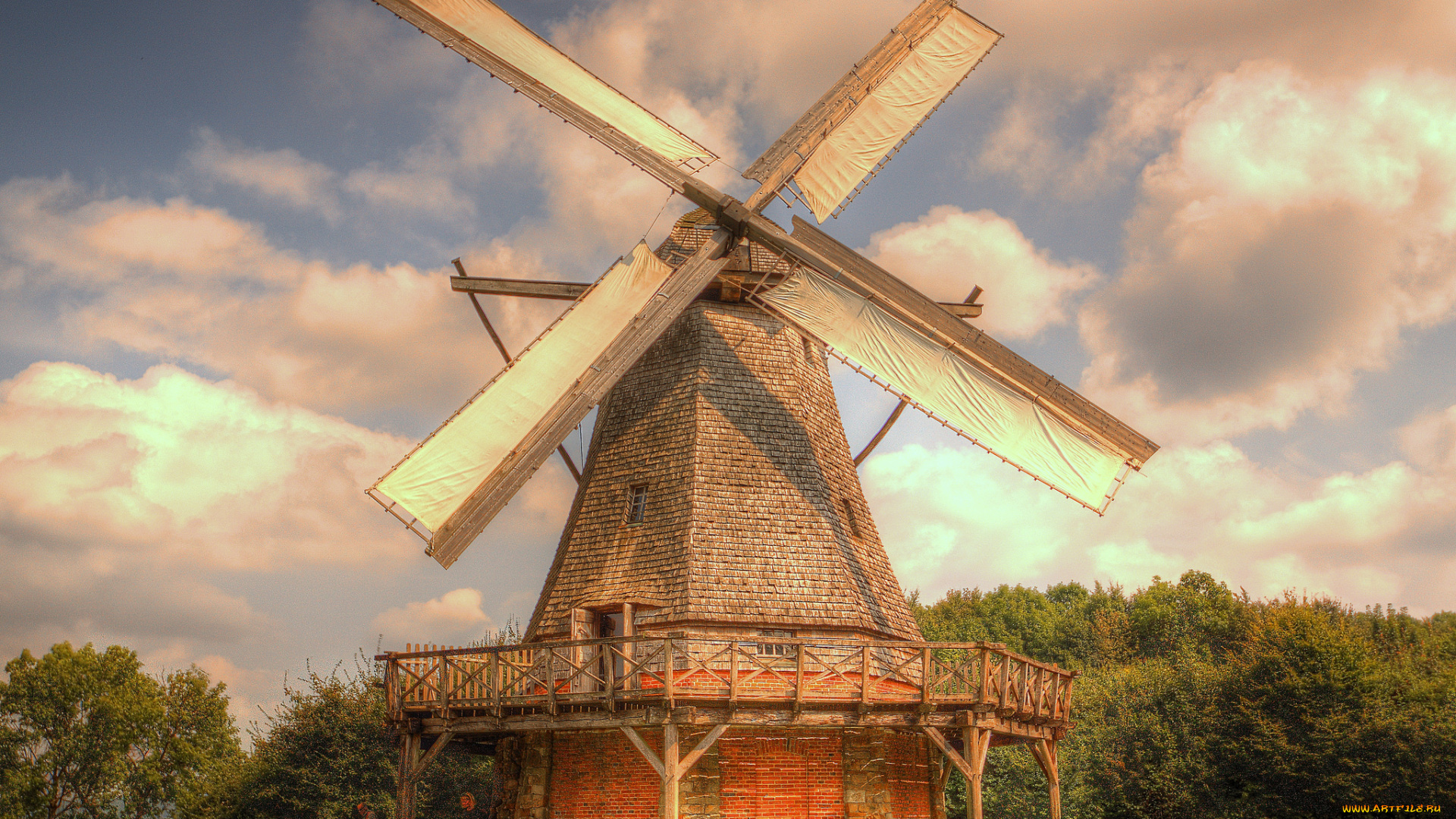 разное, мельницы, ветряк, мельница