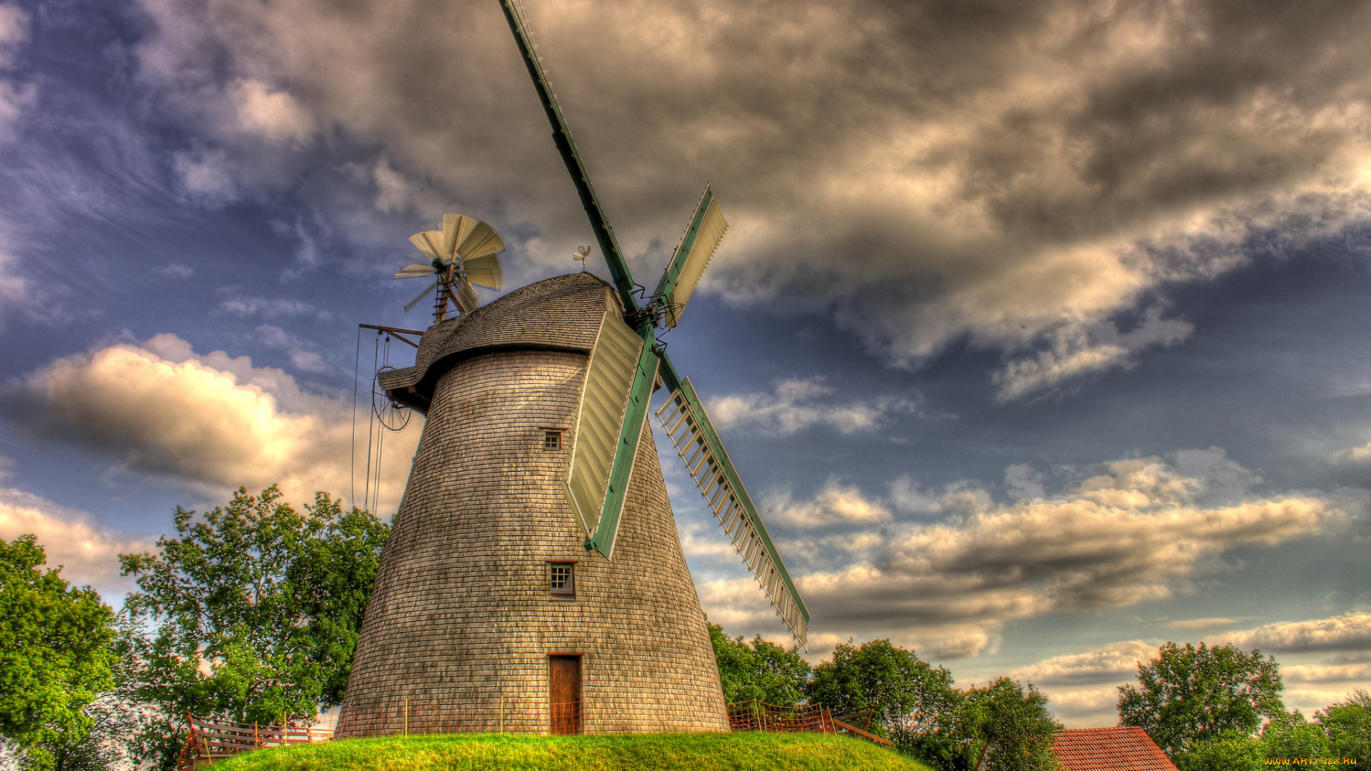 разное, мельницы, ветряк, мельница
