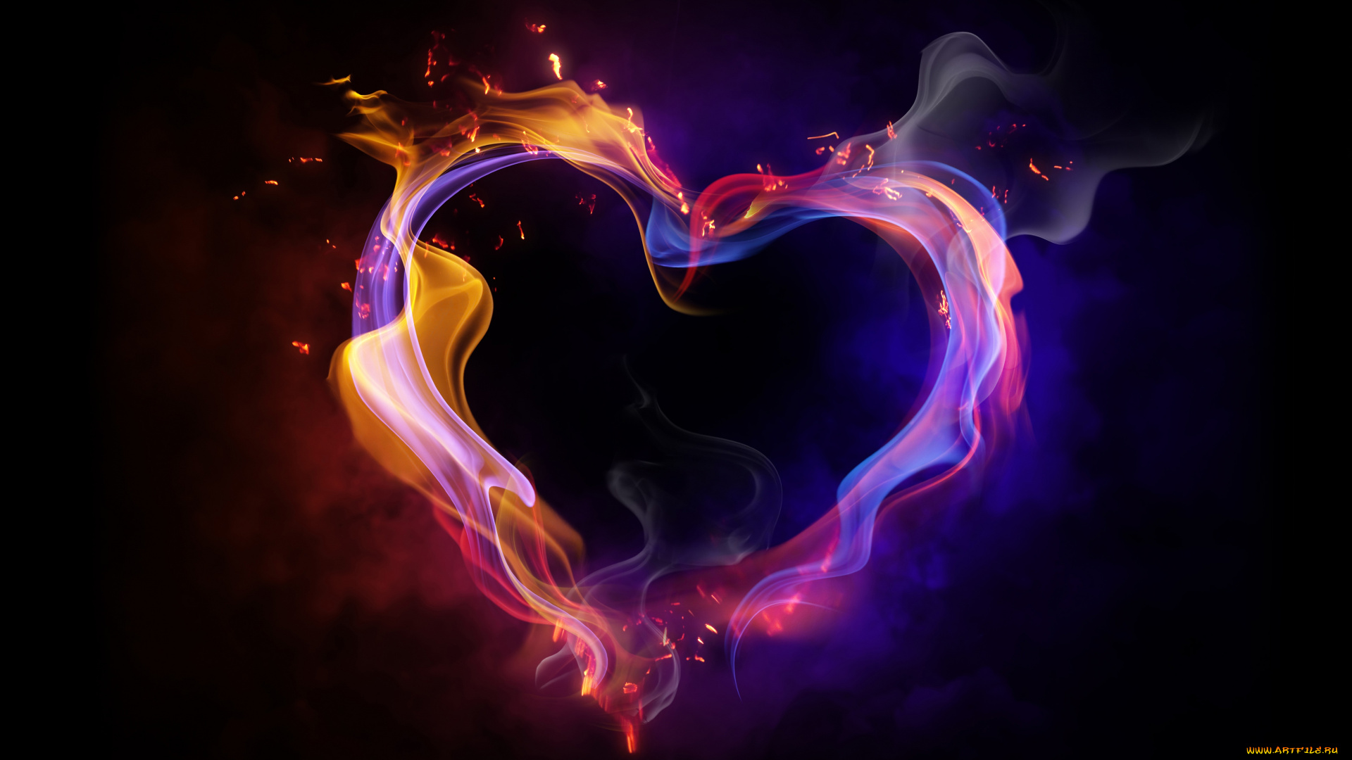 сердце, разное, компьютерный, дизайн, любовь