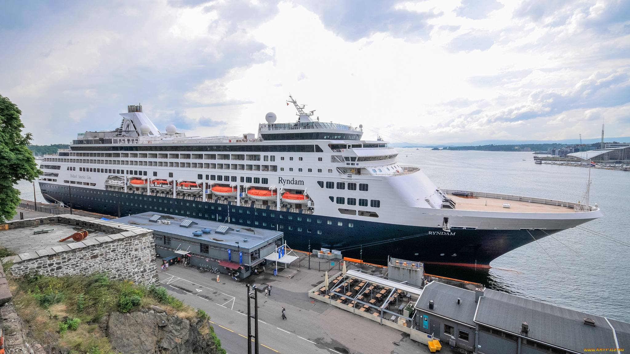 ryndam, корабли, лайнеры, круиз, лайнер, причал, порт