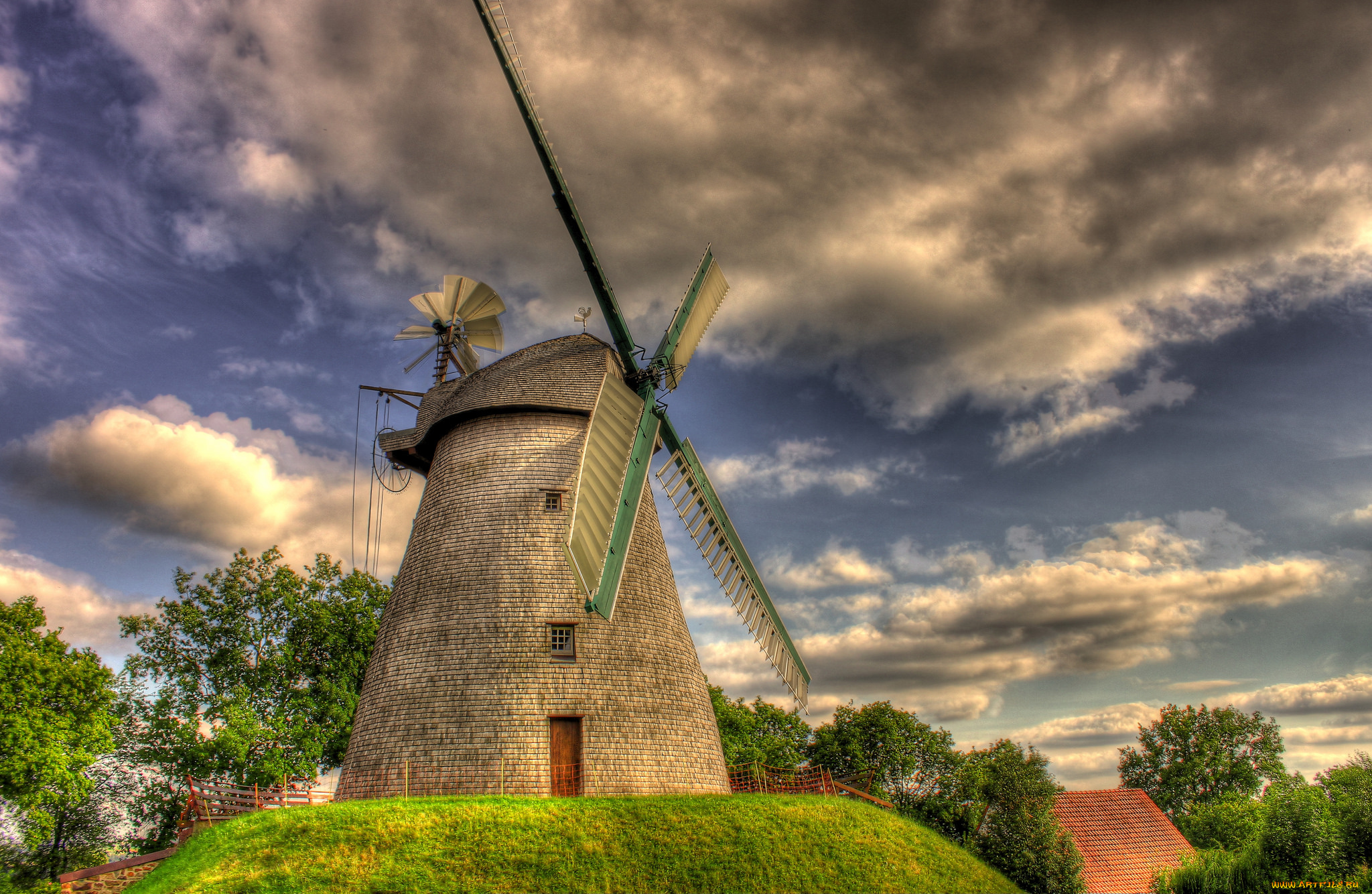 разное, мельницы, ветряк, мельница