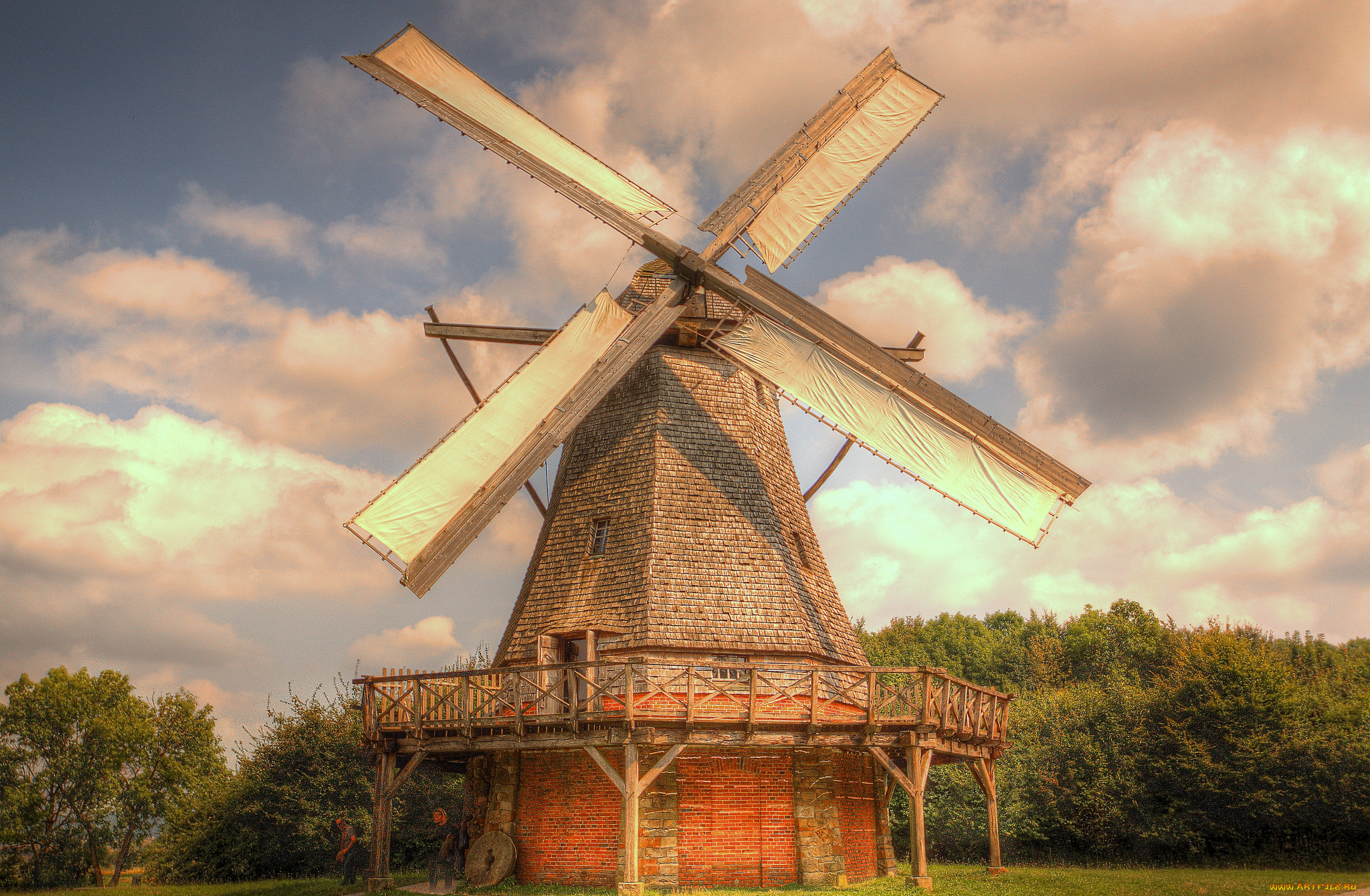 разное, мельницы, ветряк, мельница