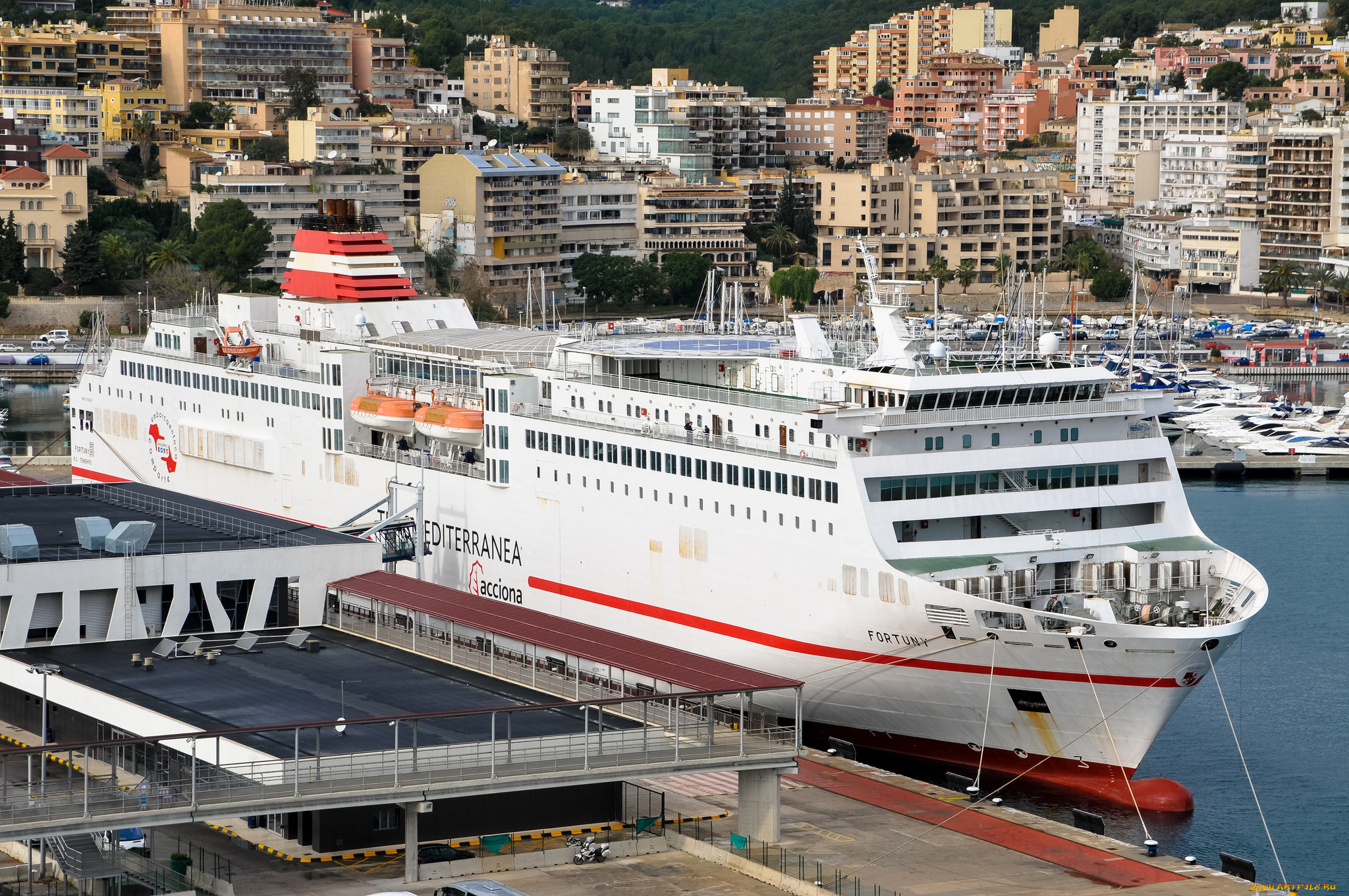 fortuny, корабли, лайнеры, порт, круиз, лайнер, причал