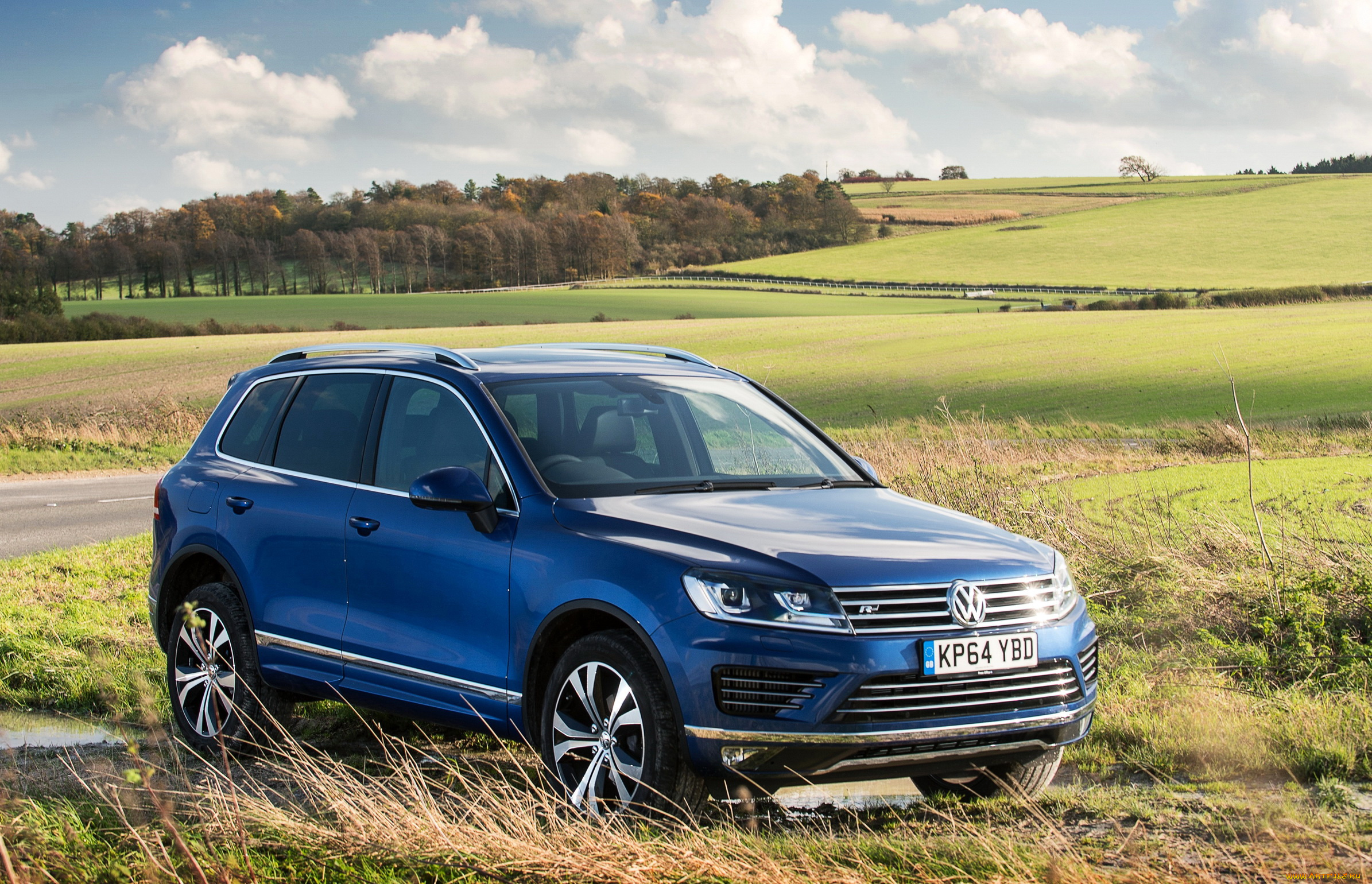 2014, volkswagen, touareg, r-line, автомобили, volkswagen, голубой, touareg