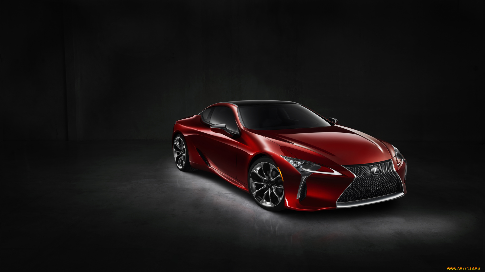 автомобили, lexus, 2017г, красный, lc, 500