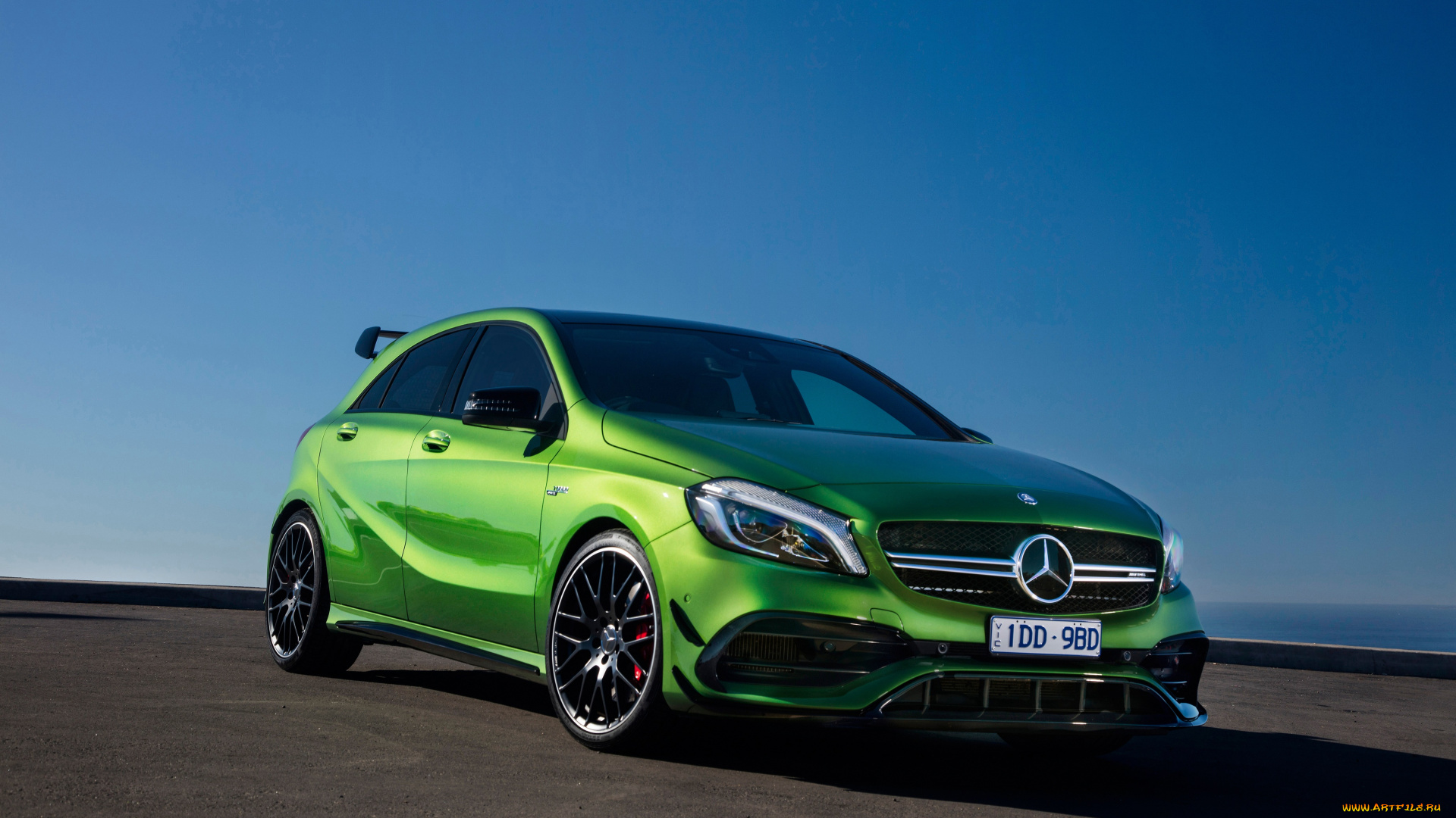автомобили, mercedes-benz, mercedes-amg, au-spec, 2016г, w176, зеленый, 4matic, a, 45